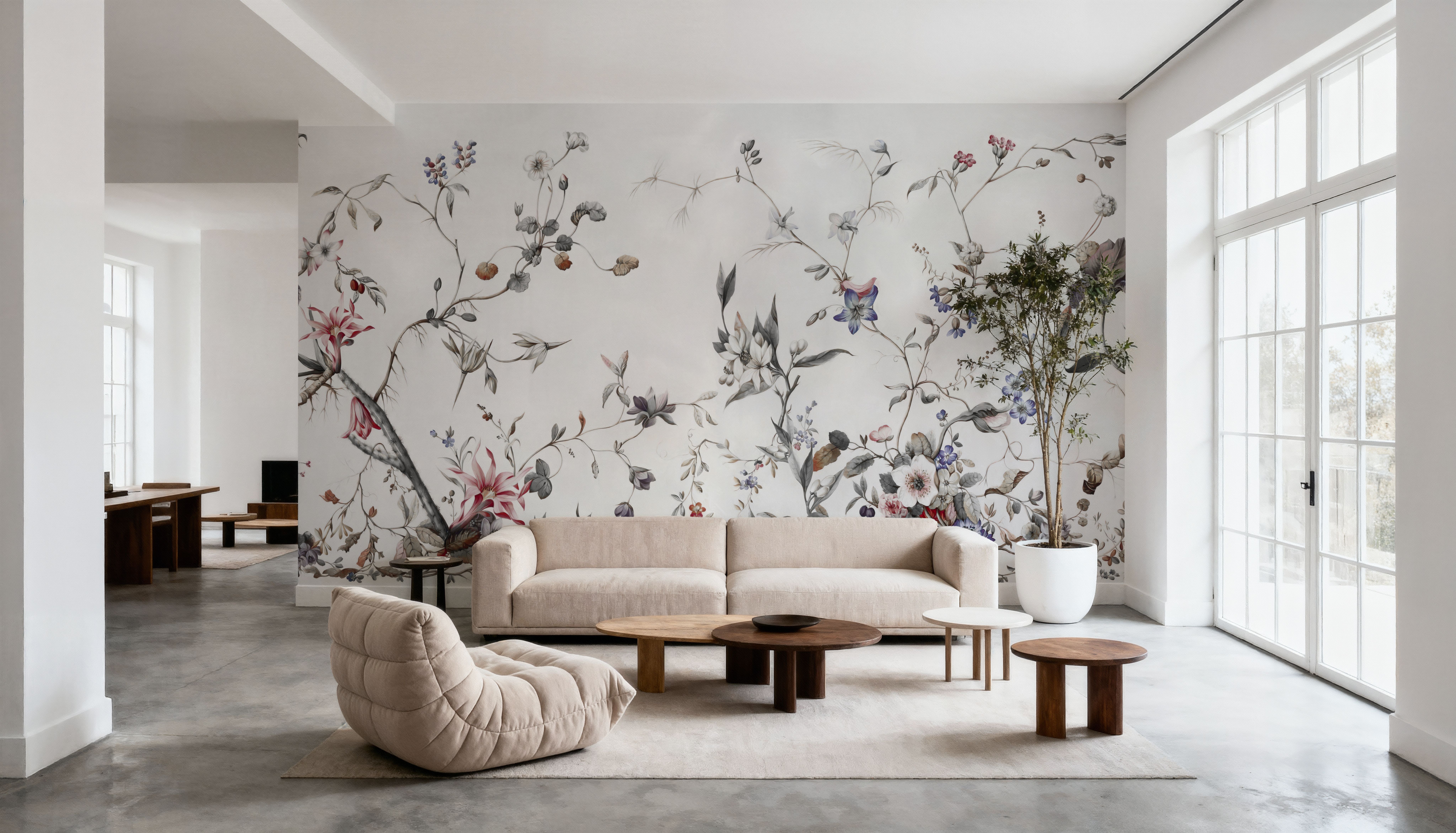 My Floral Abode, Gray