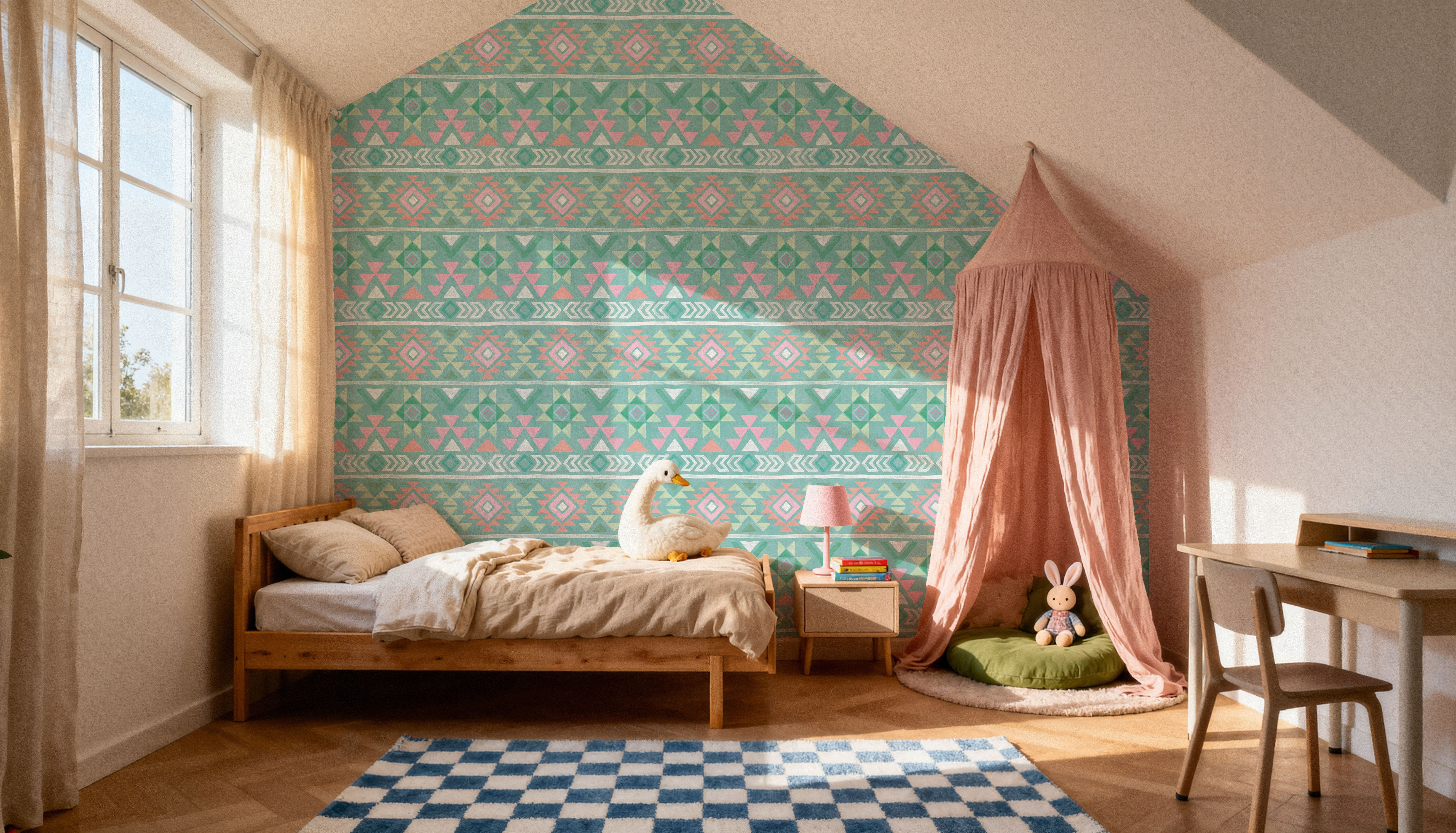 Cacti Blanket Green