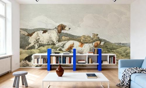 Illustration of Running Hounds