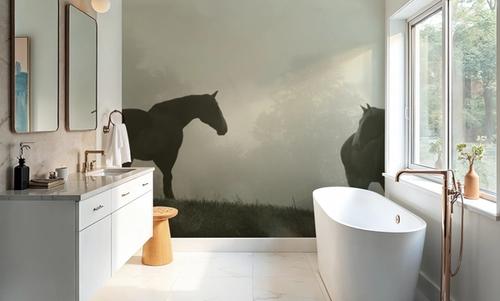 Morning Meadow Horses IV