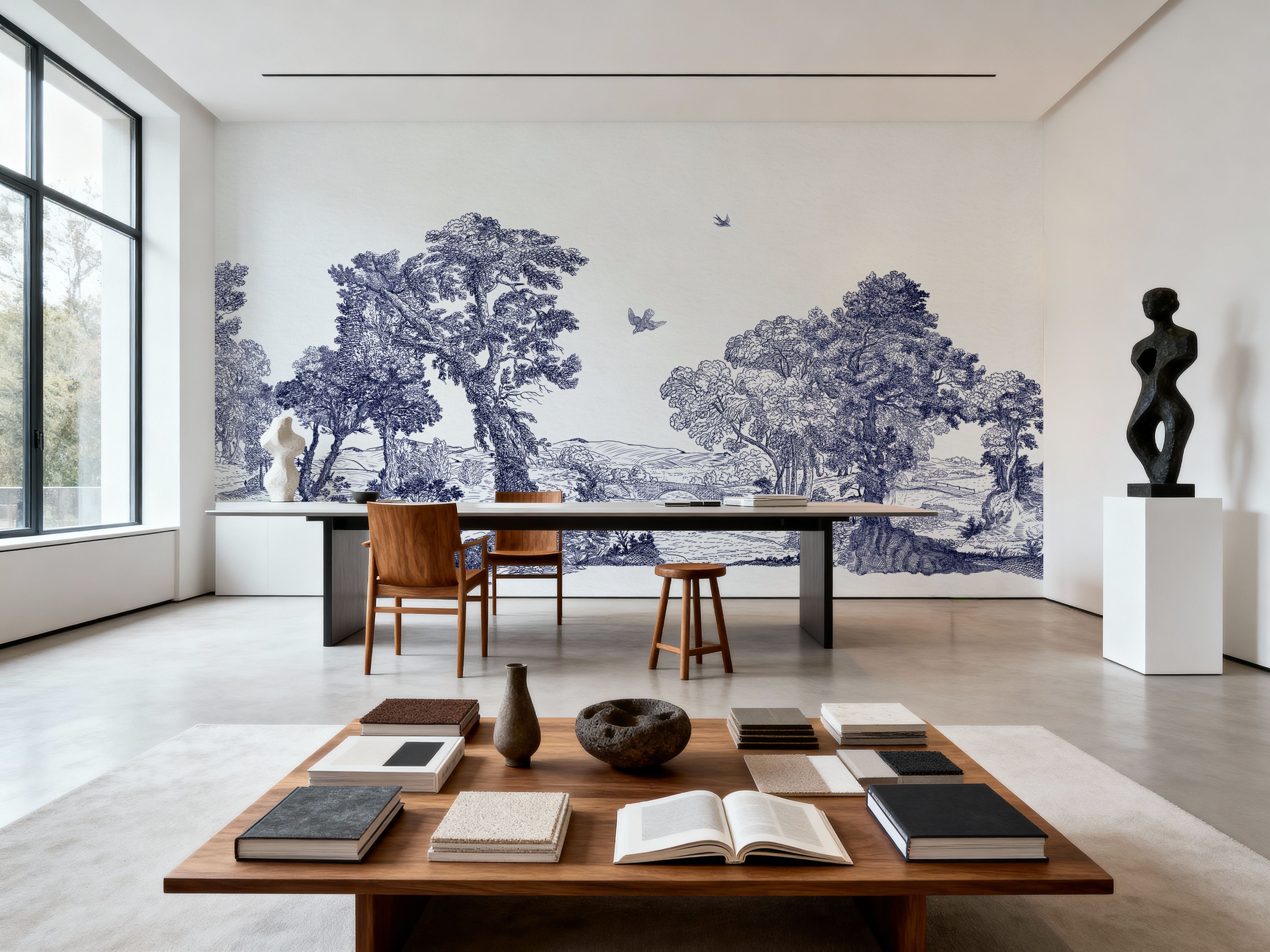 French Landscape, Indigo