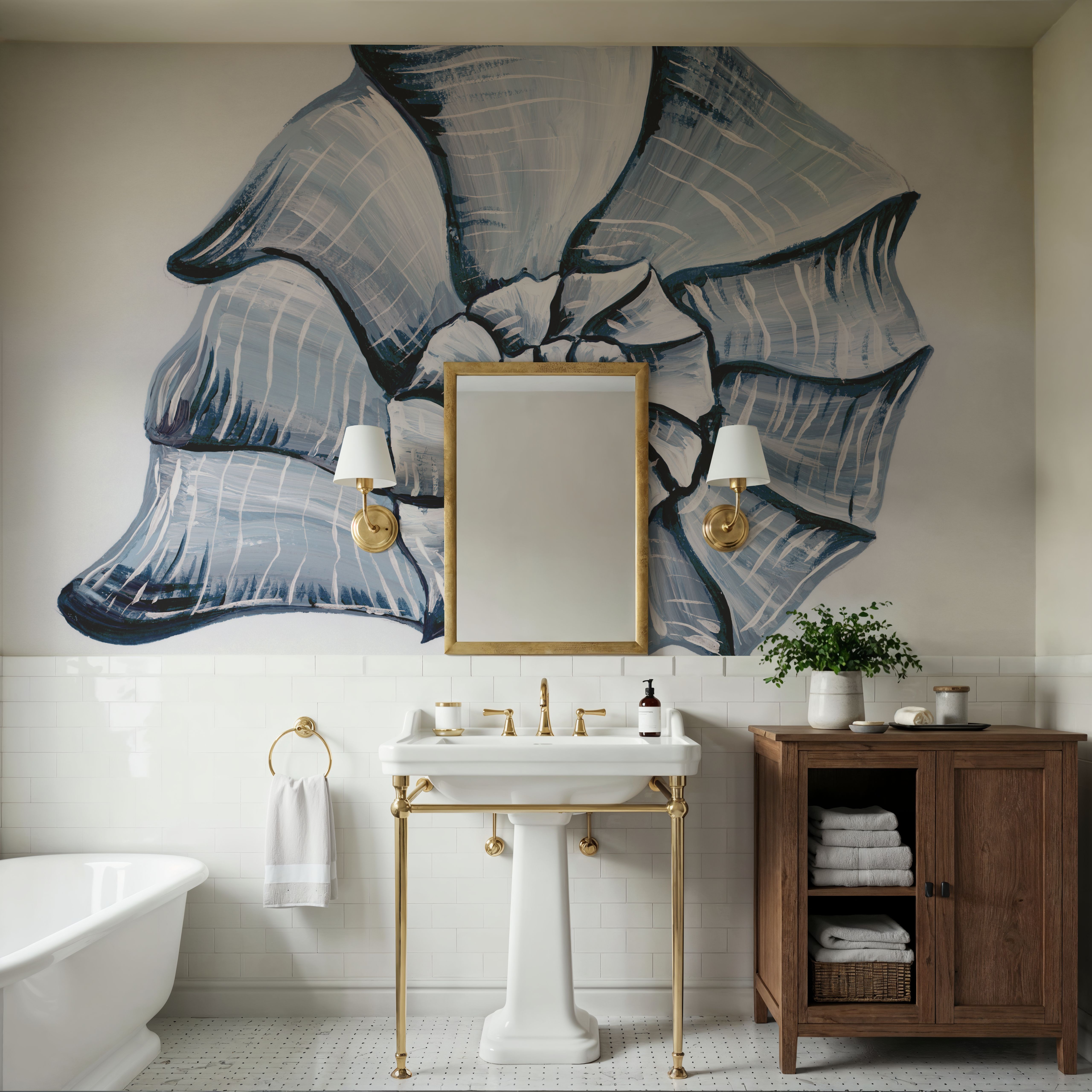 Coastal Harp Shell Navy