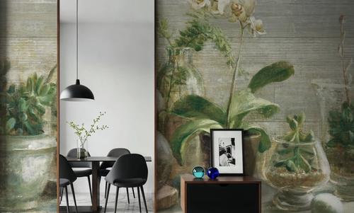 Greenhouse Orchids on Wood v2