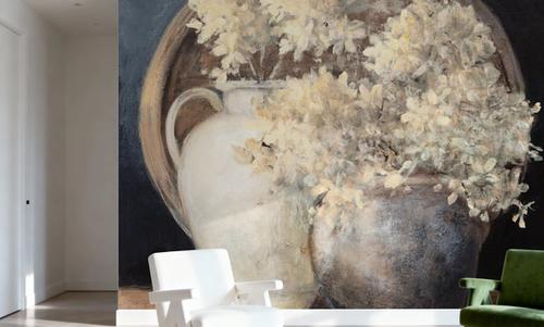 Golden Hydrangeas II White