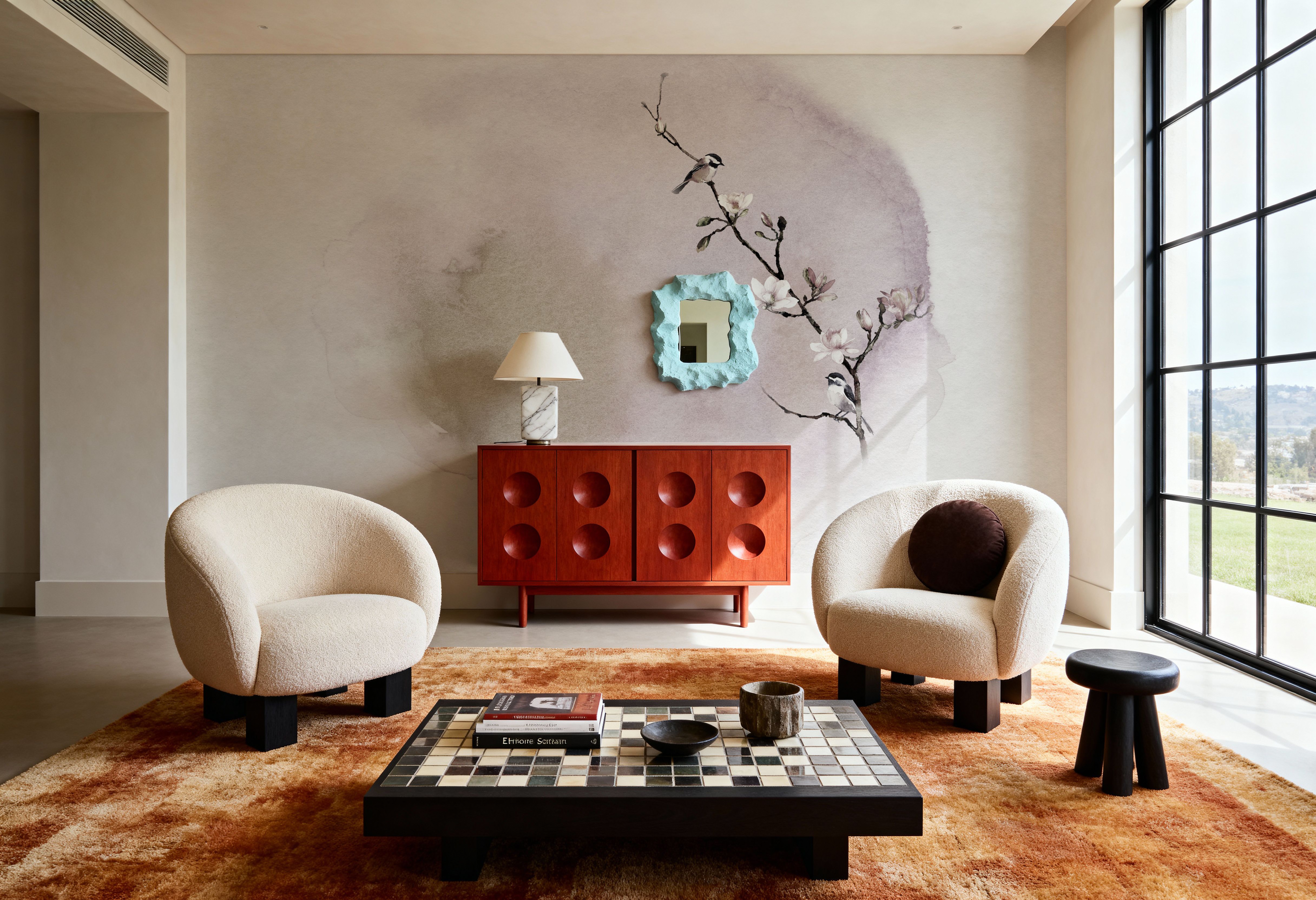 Magnolia & Birds, Wallpaper