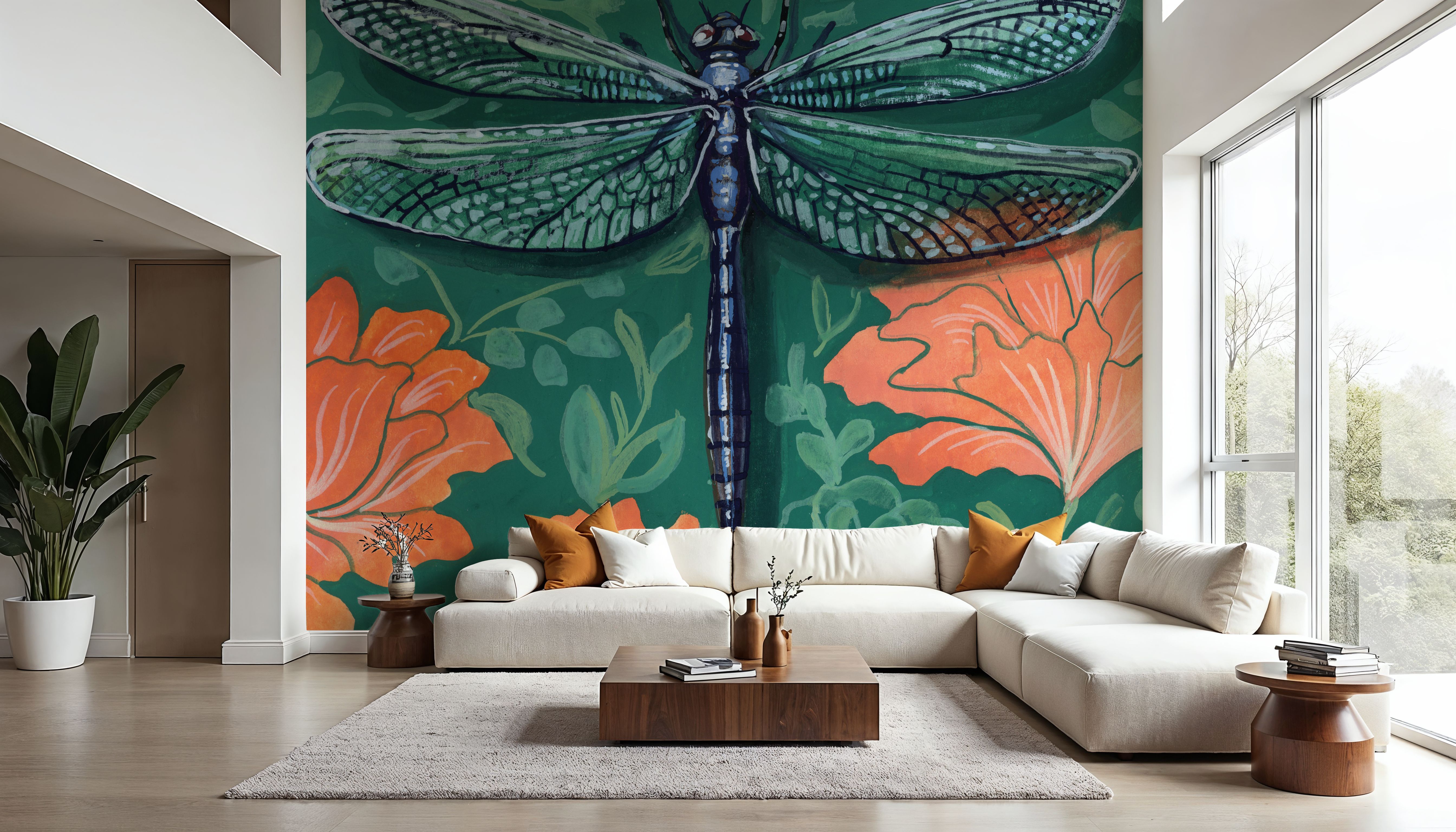 Dragonfly on The Wall