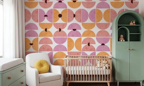 Homley Retro Shapes, Pink