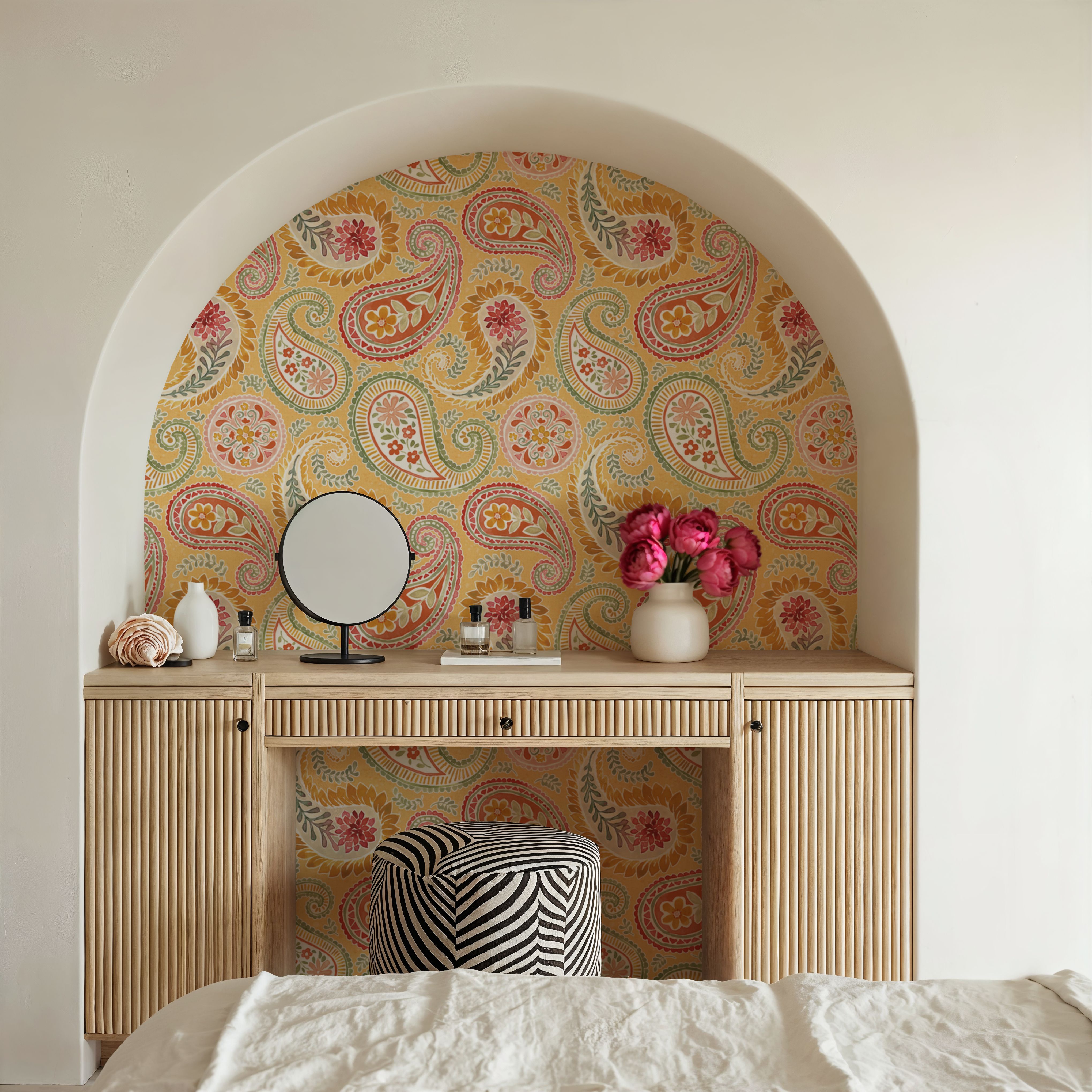 Harvest Paisley Yellow