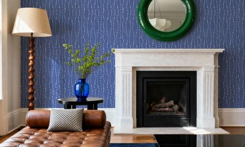 Coastal Dripping Blue