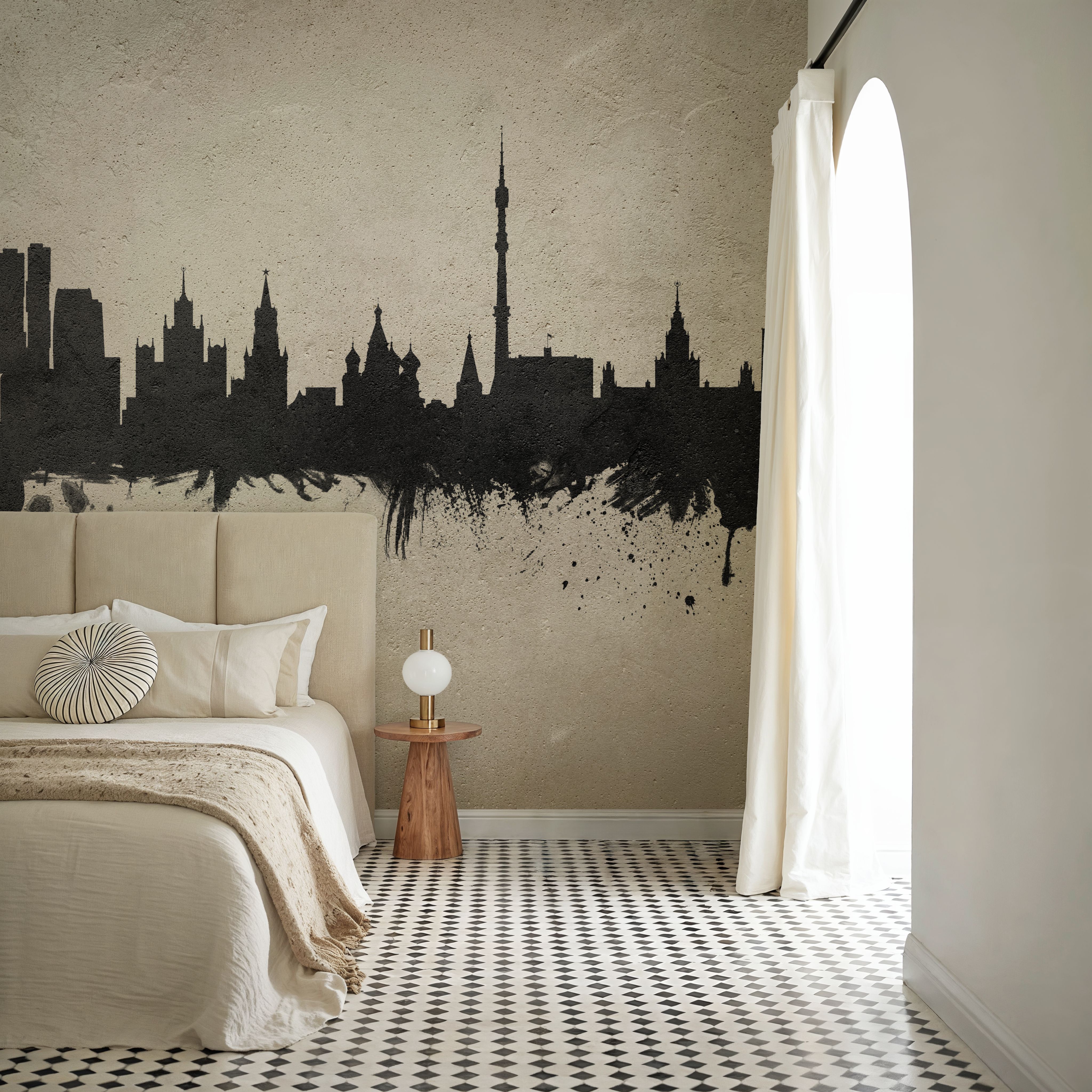 Moscow Russia Skyline Concrete