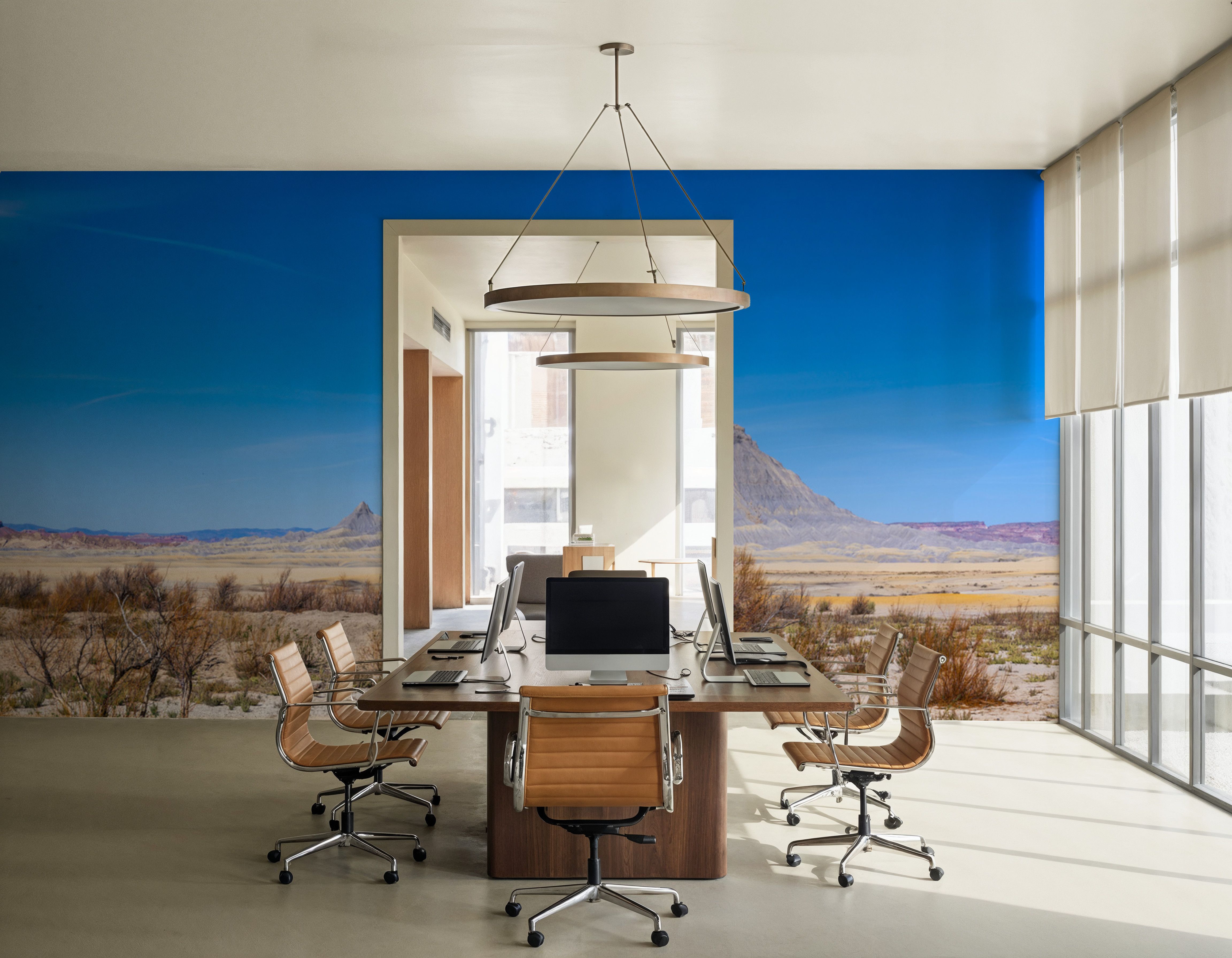 Desert Monuments Blue Gradient