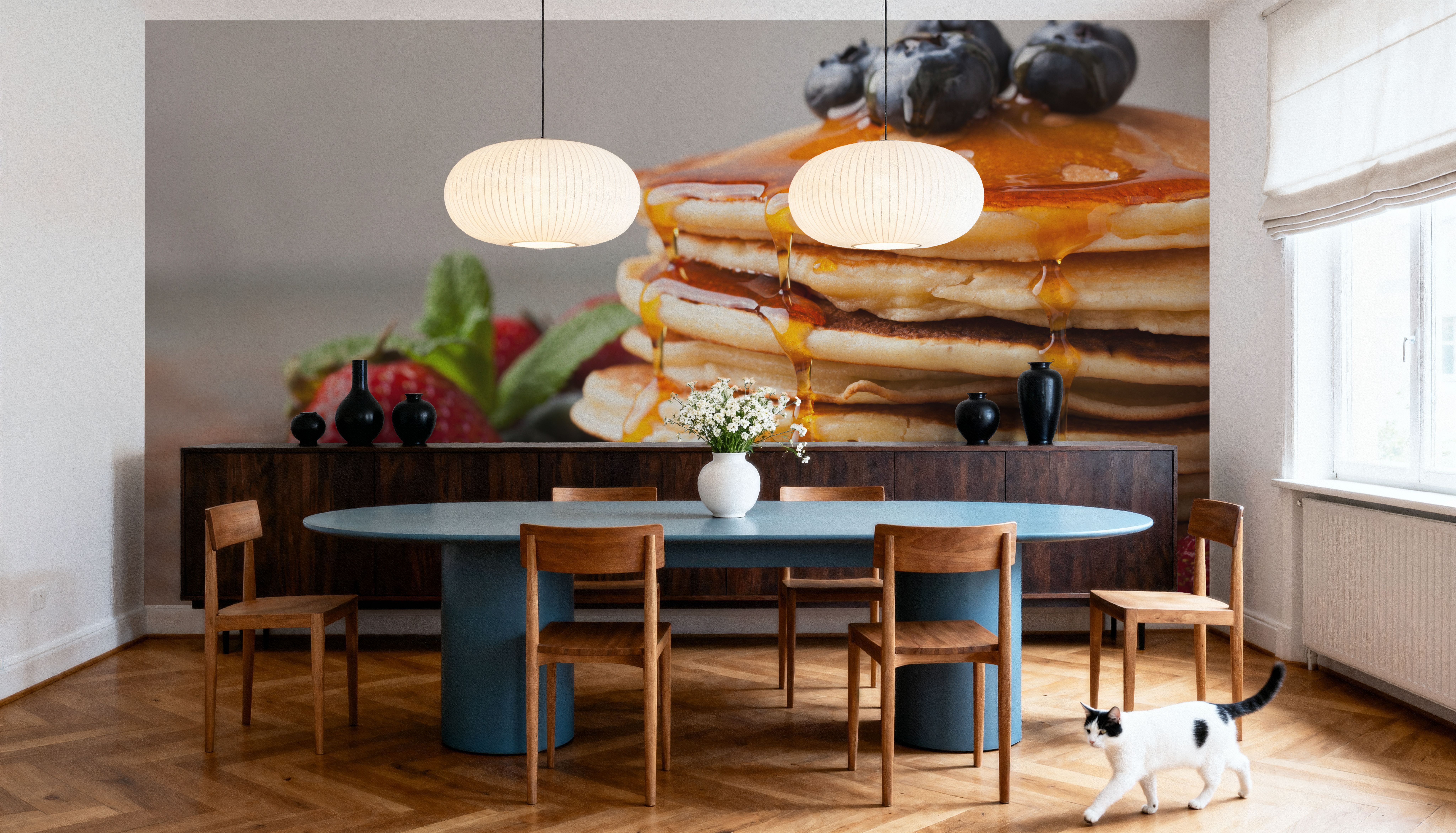 Stack of Pancakes with Syrup