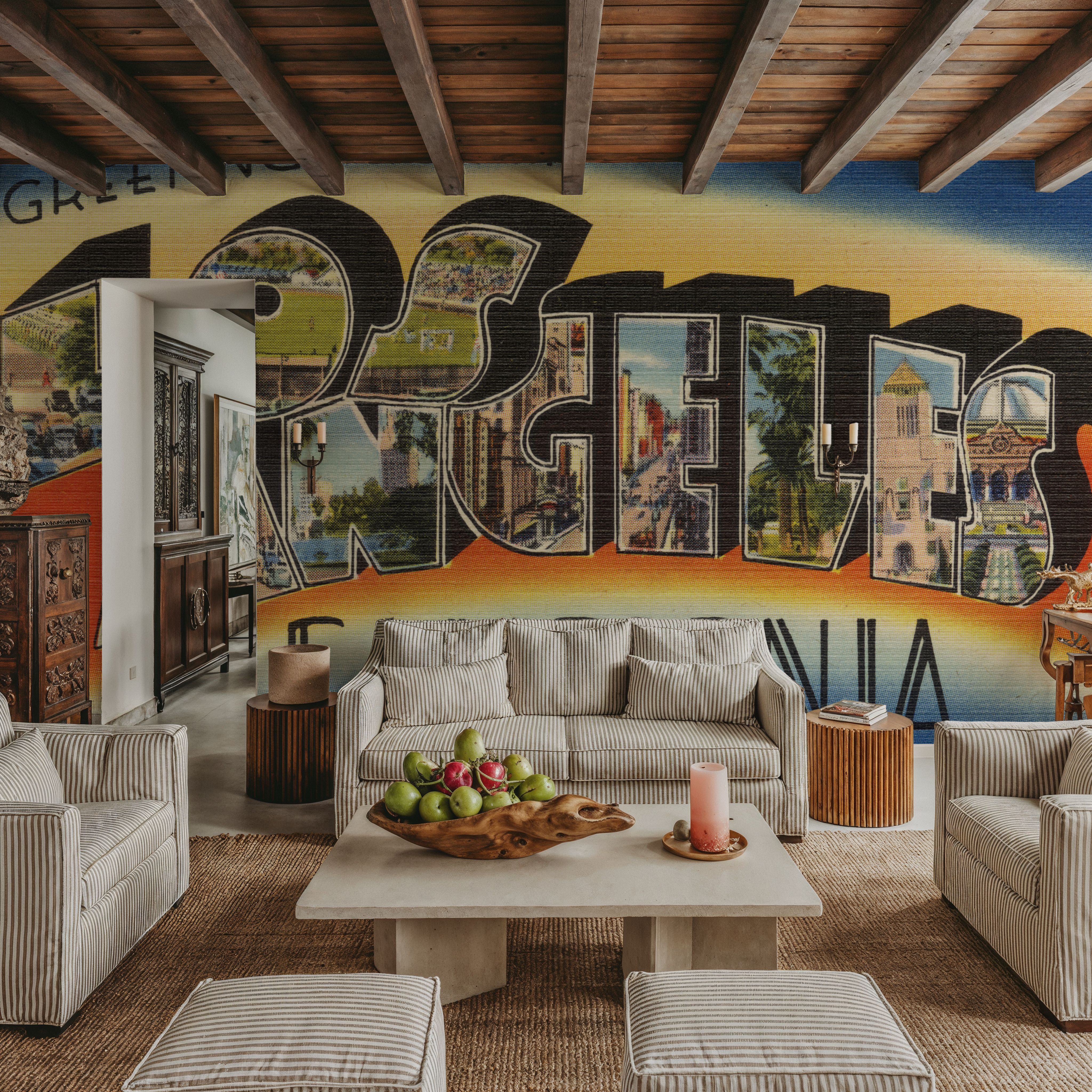 Greetings from Los Angeles - Screenprint Postcard