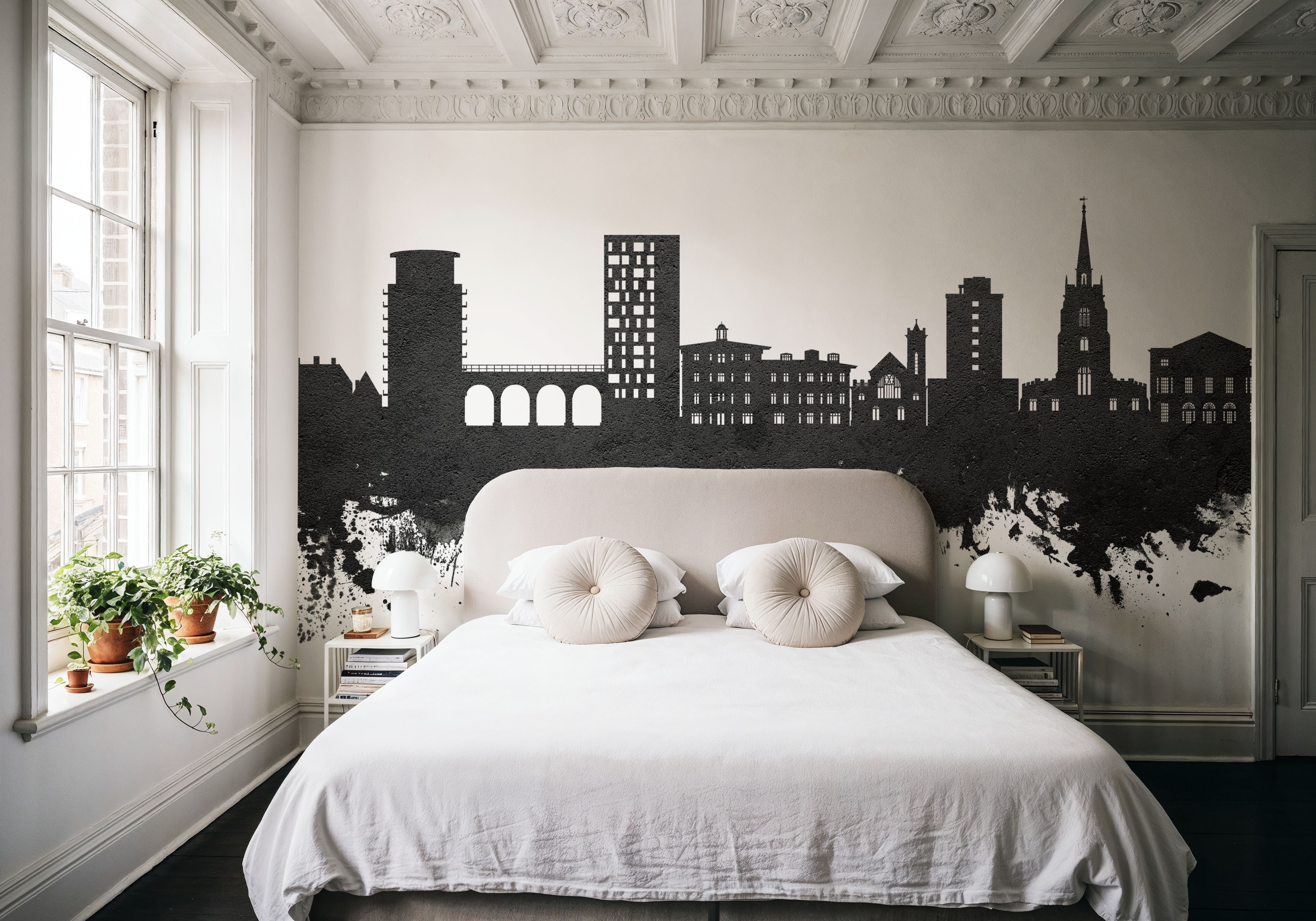 Chelmsford England Skyline Black & White