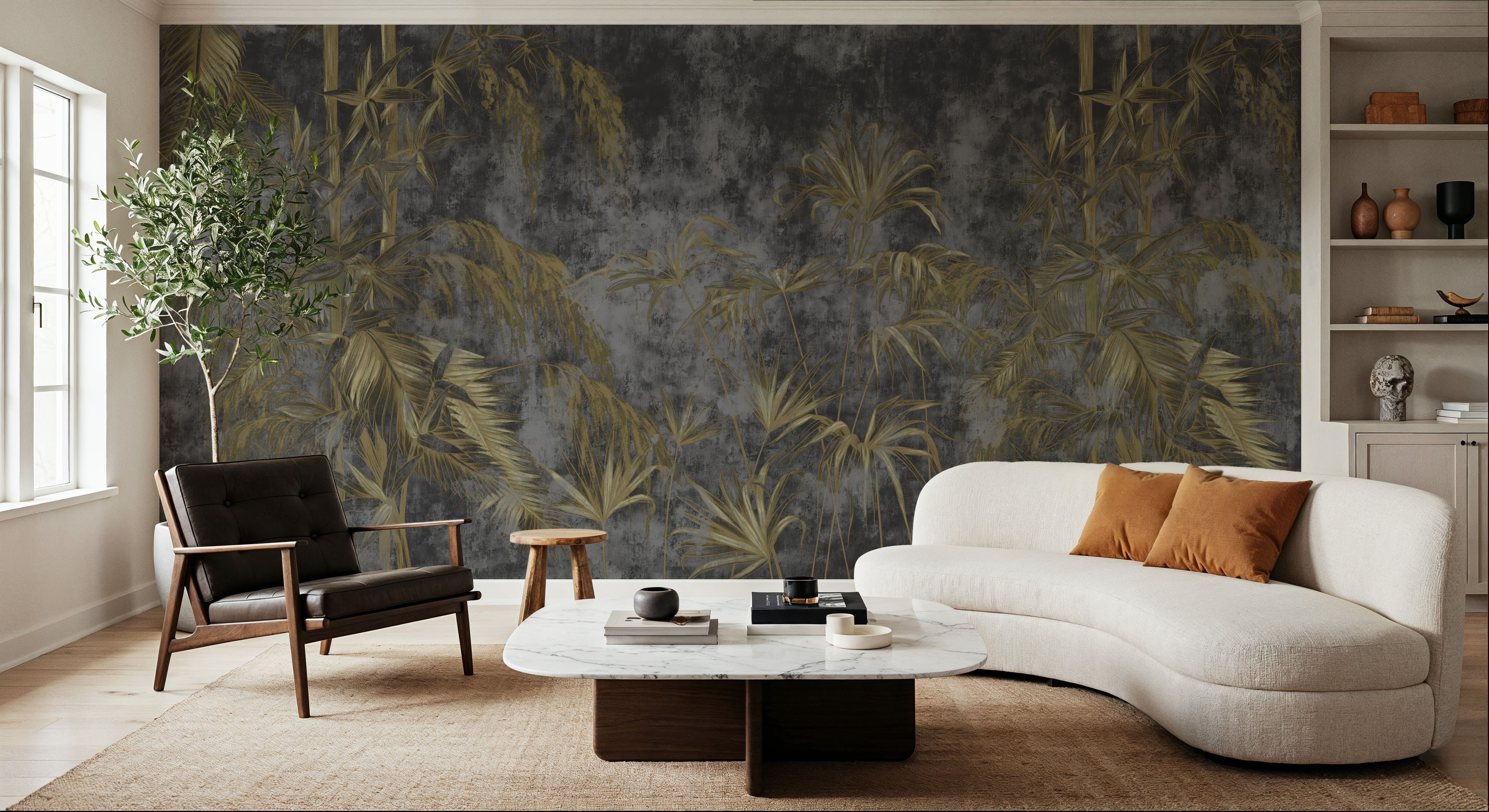 Retro Bamboo Sketch, Wallpaper