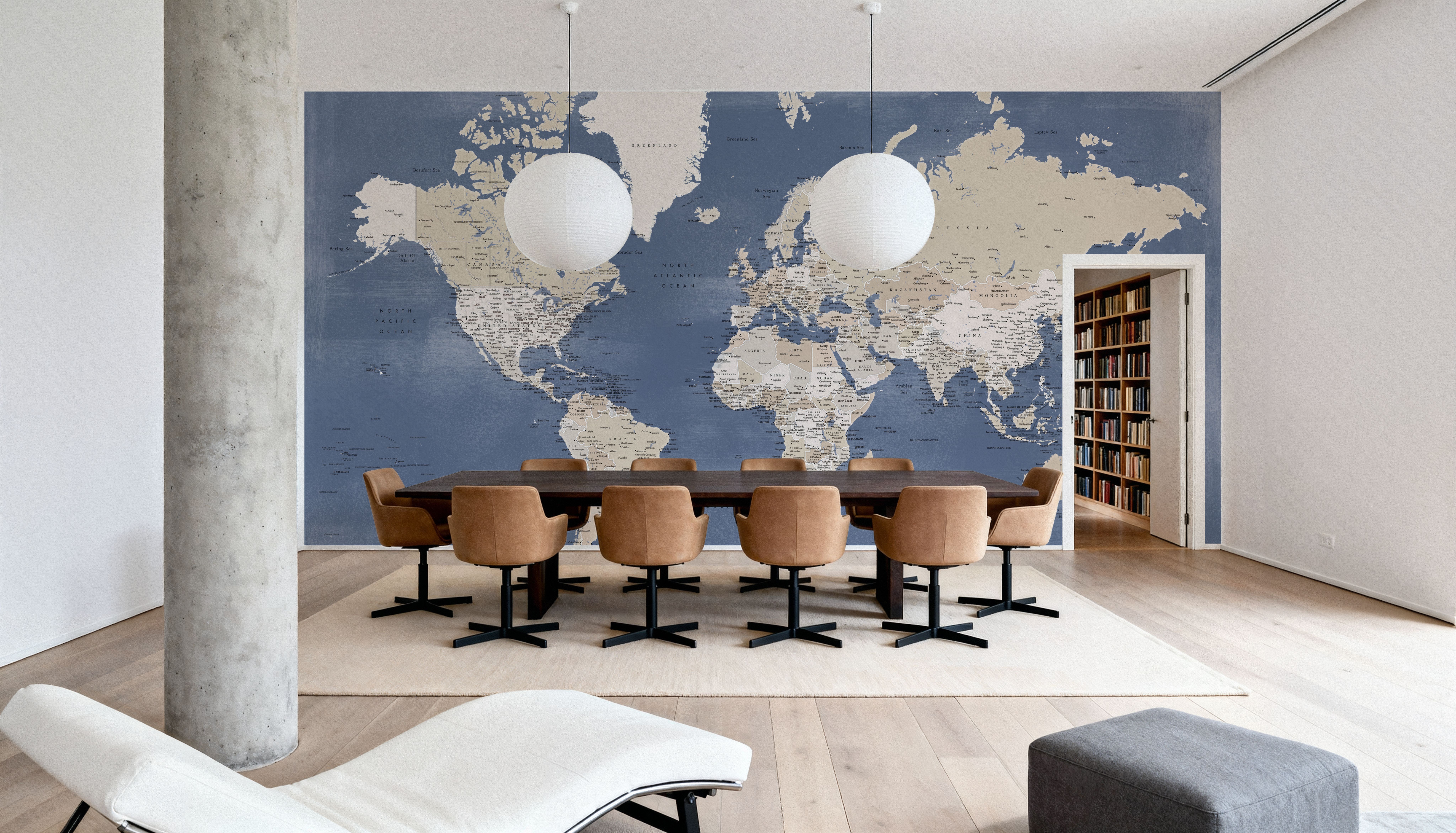 World Map Cities - Oisin