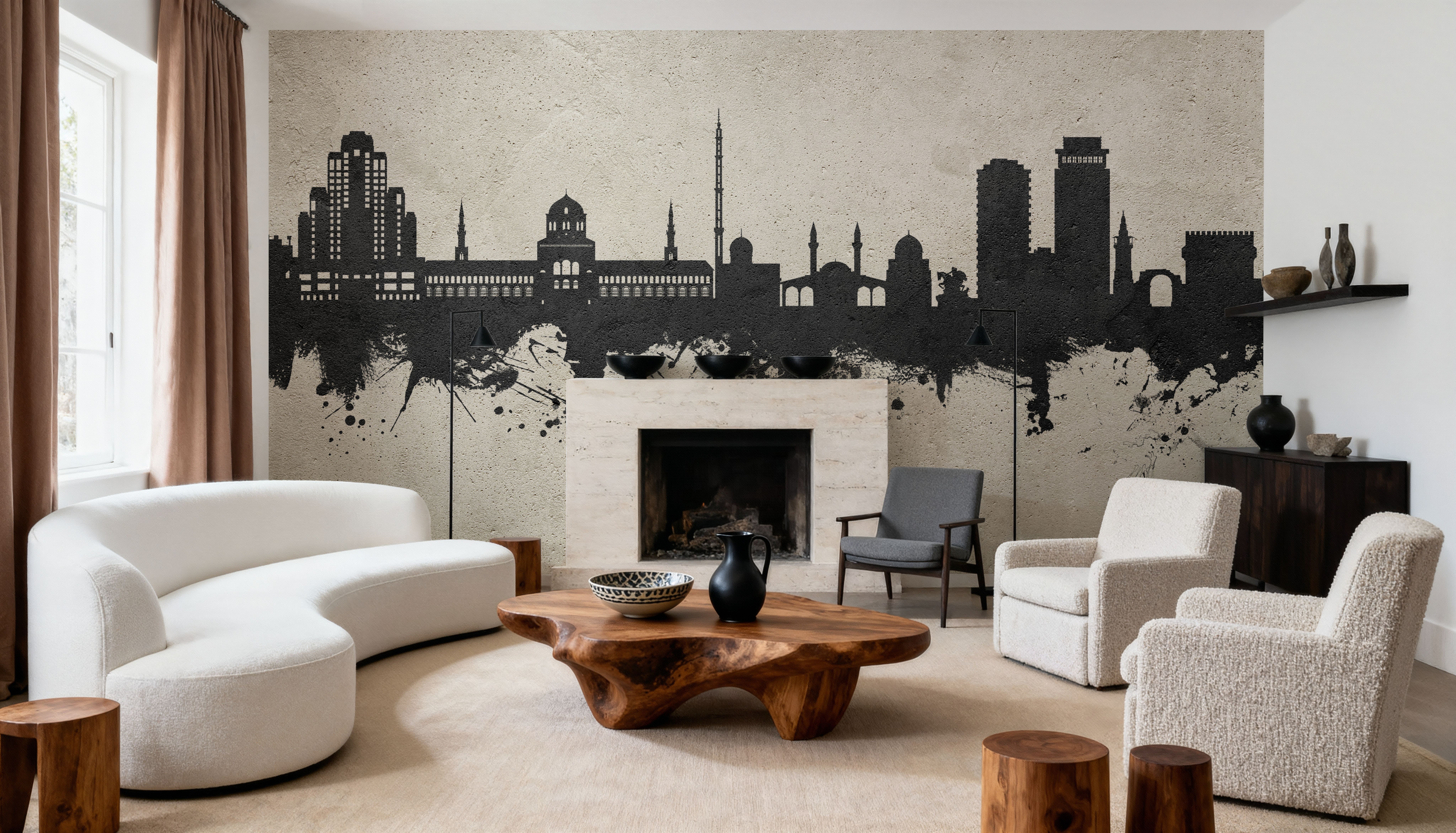 Damascus Syria Skyline Concrete