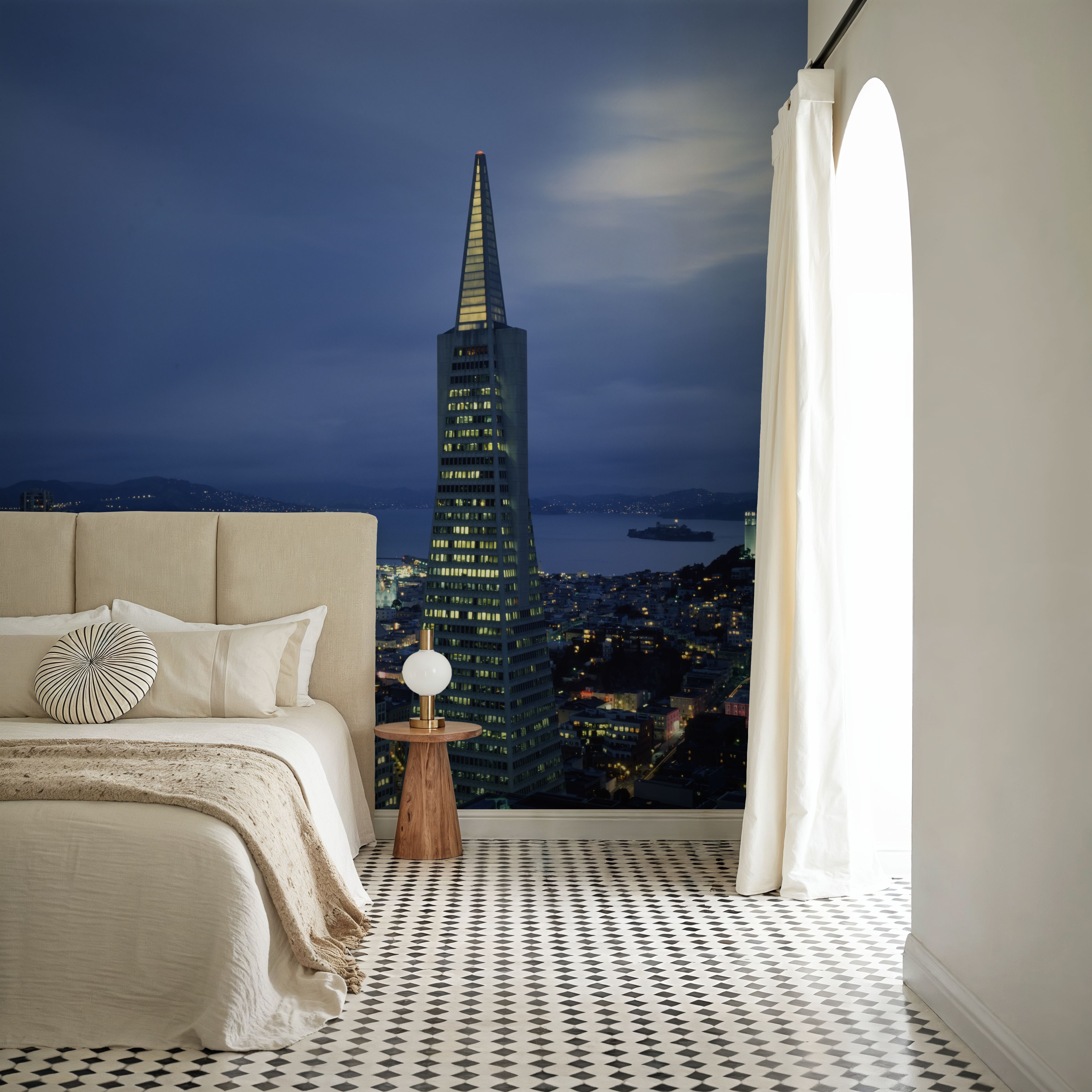 Luminous Triangle Skyline