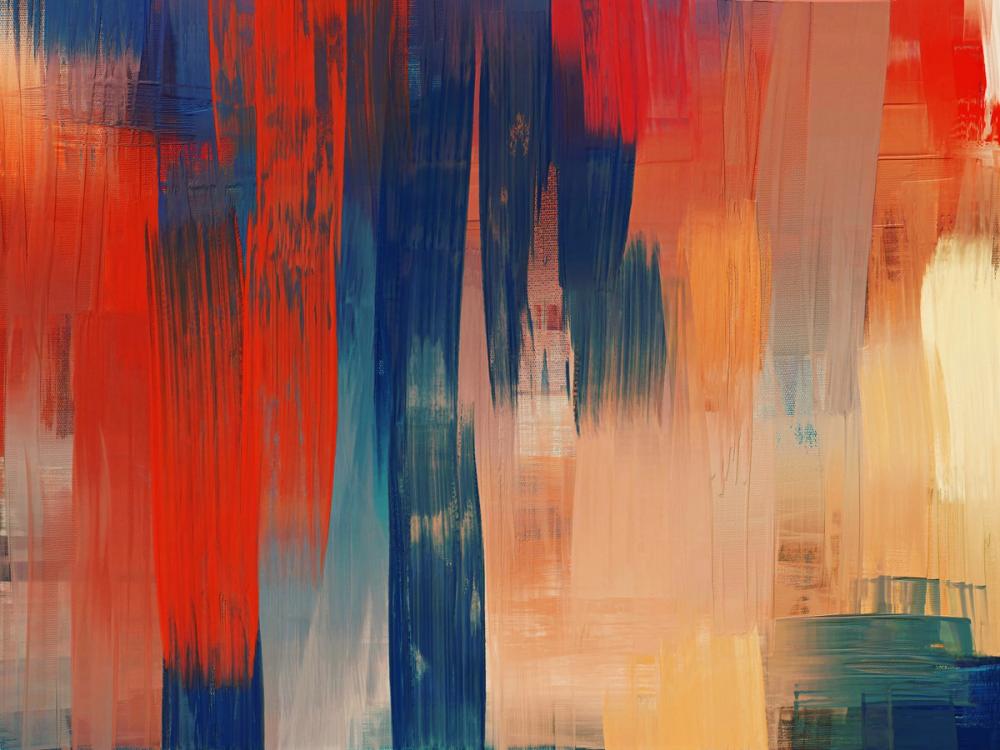 Abstract Study In Red