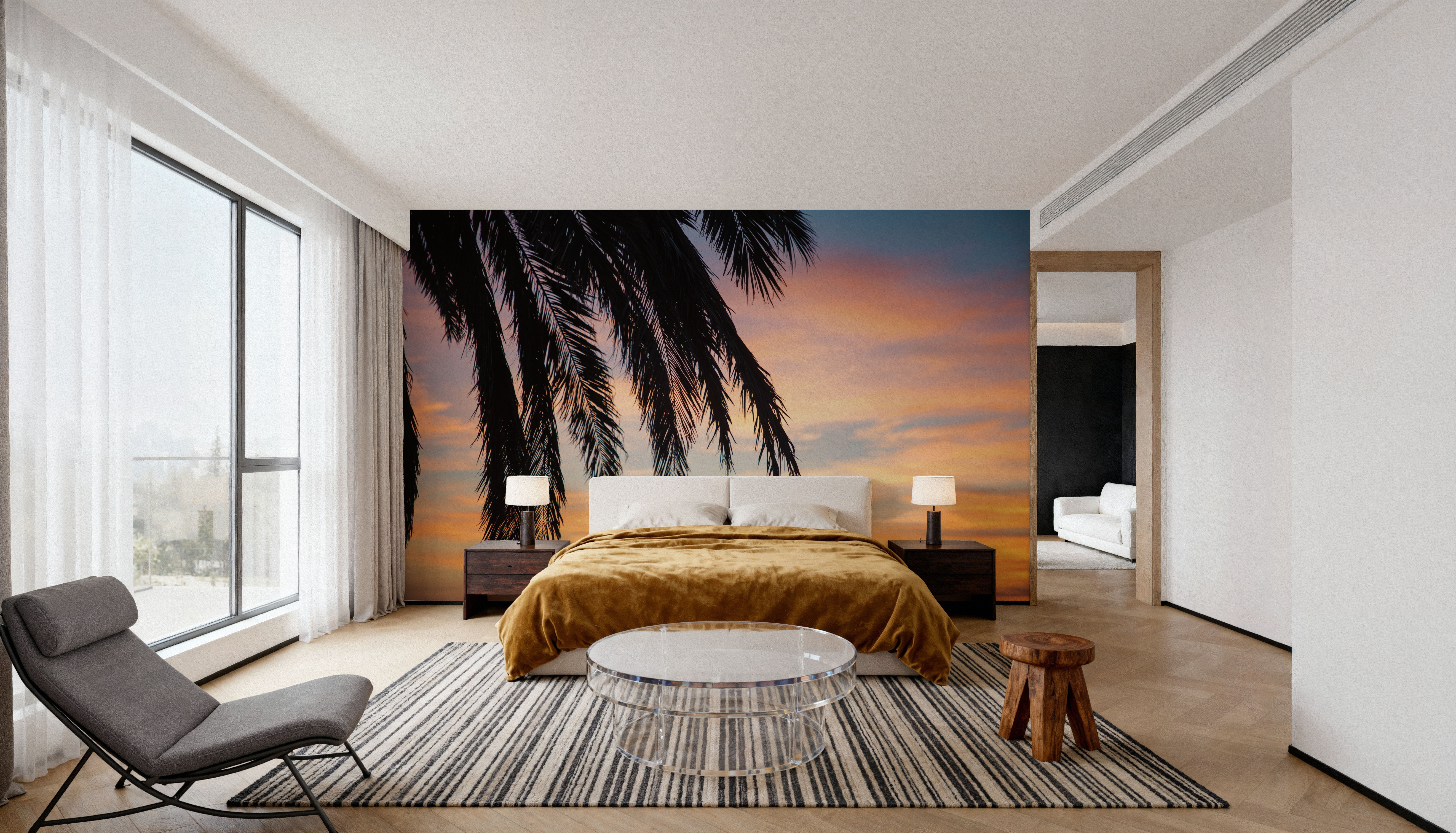 Sunset Palms I