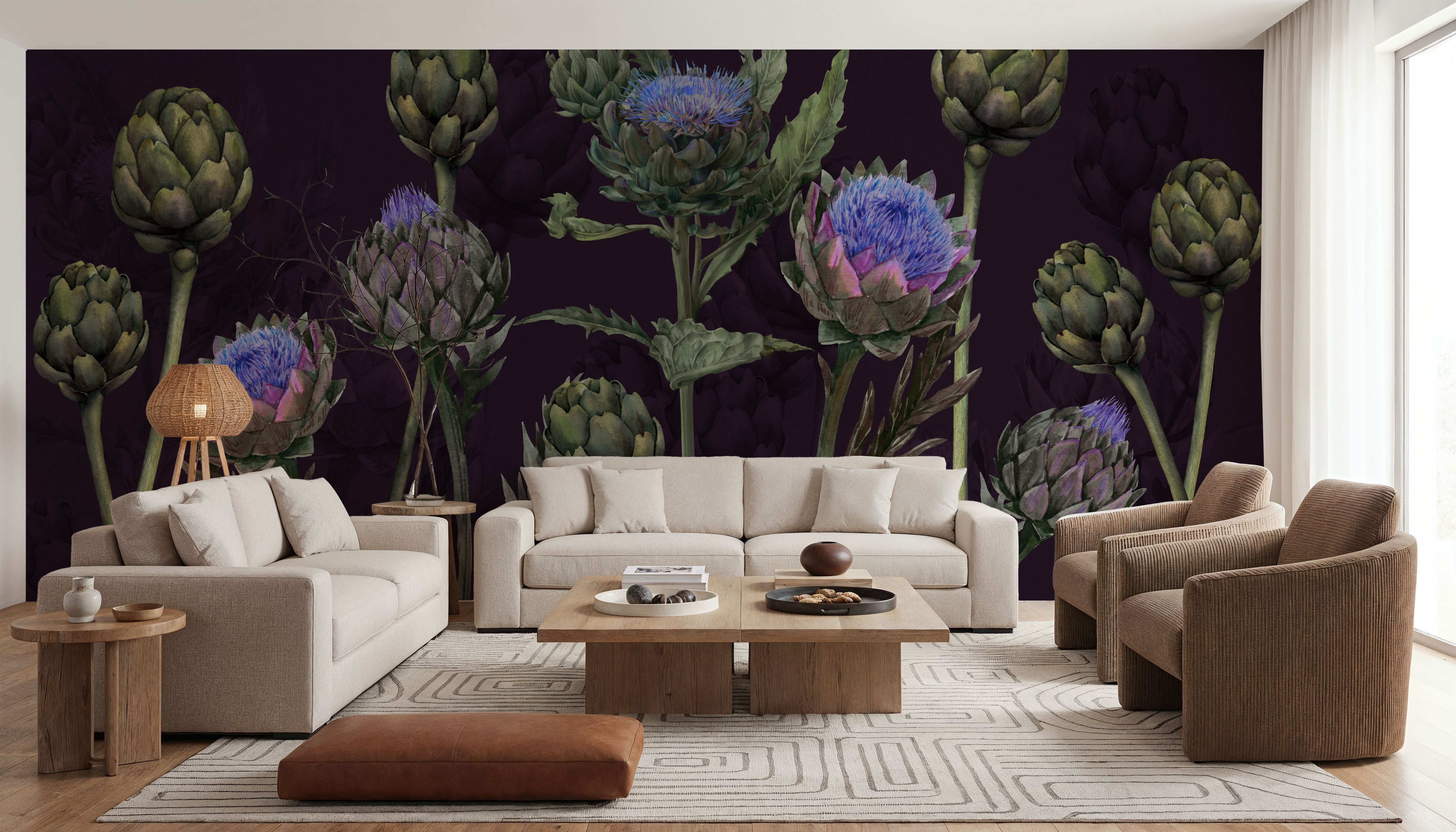 Artichoke Blooms, Midnight