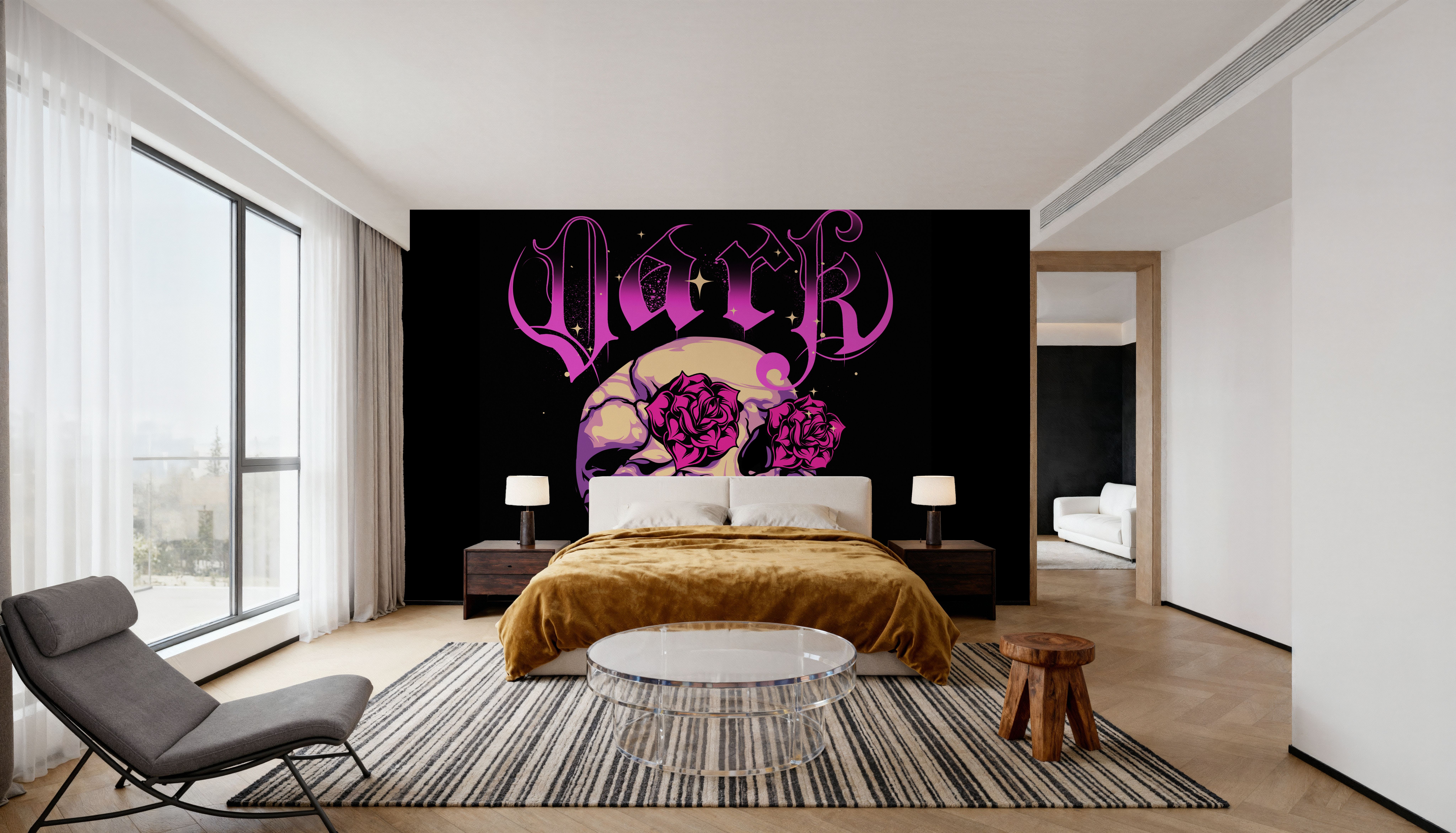 Dark Skull Magenta