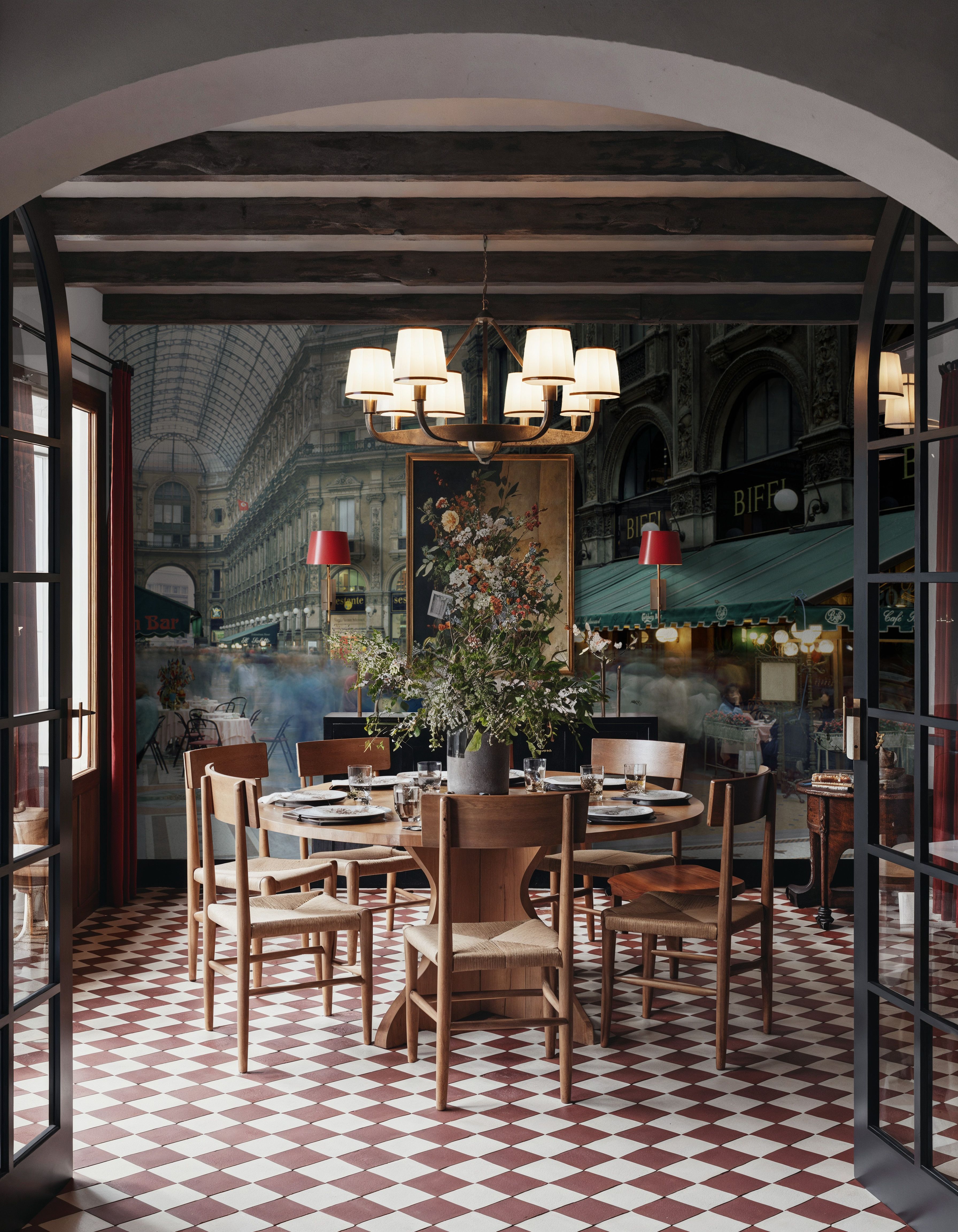 Fotomural - Grand Arcade Promenade - Arquitectura Calle - Oficinas - Wallism España - Pegar en la pared o Autoadhesivo