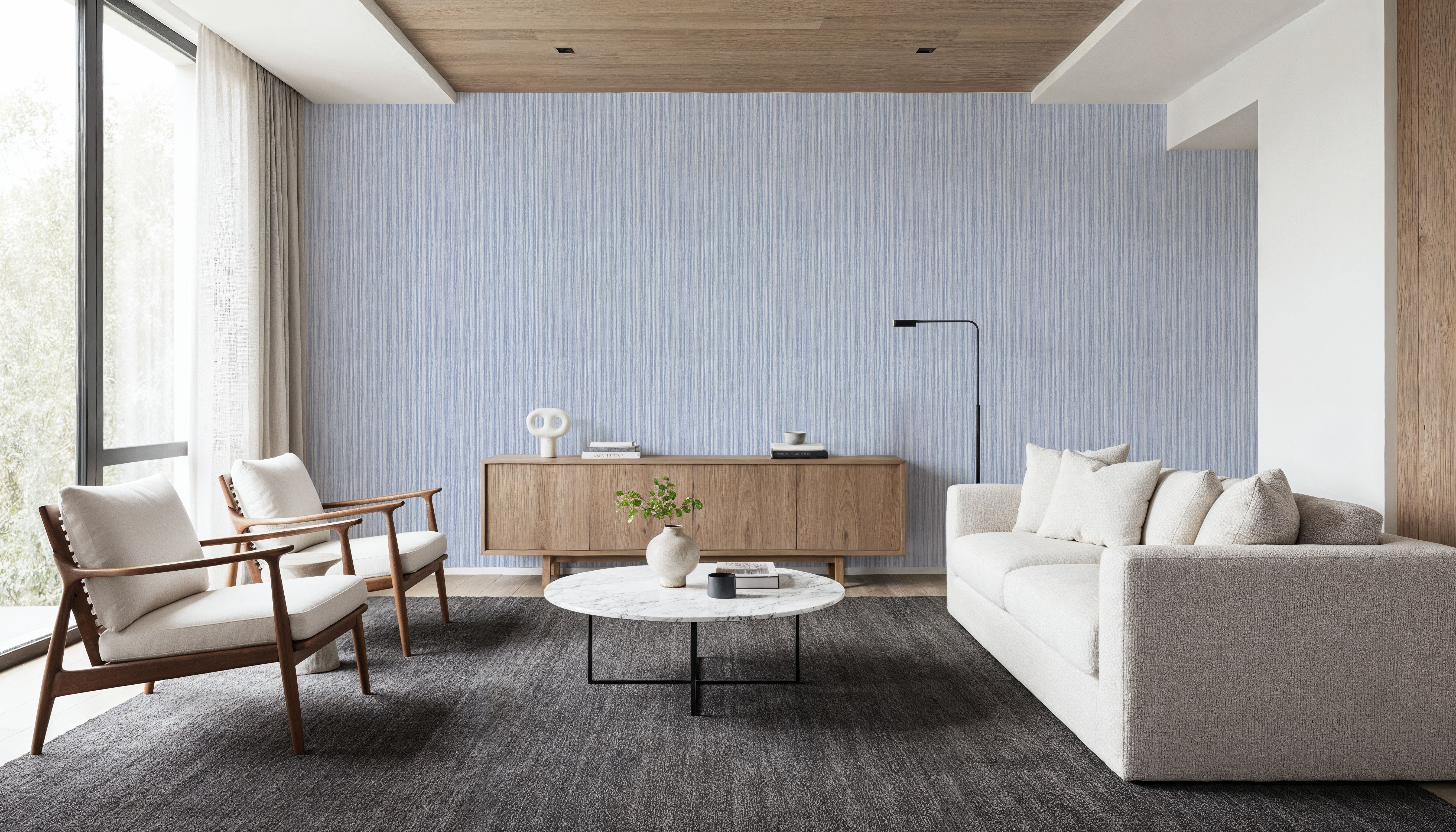 Textured Lines, French Blue