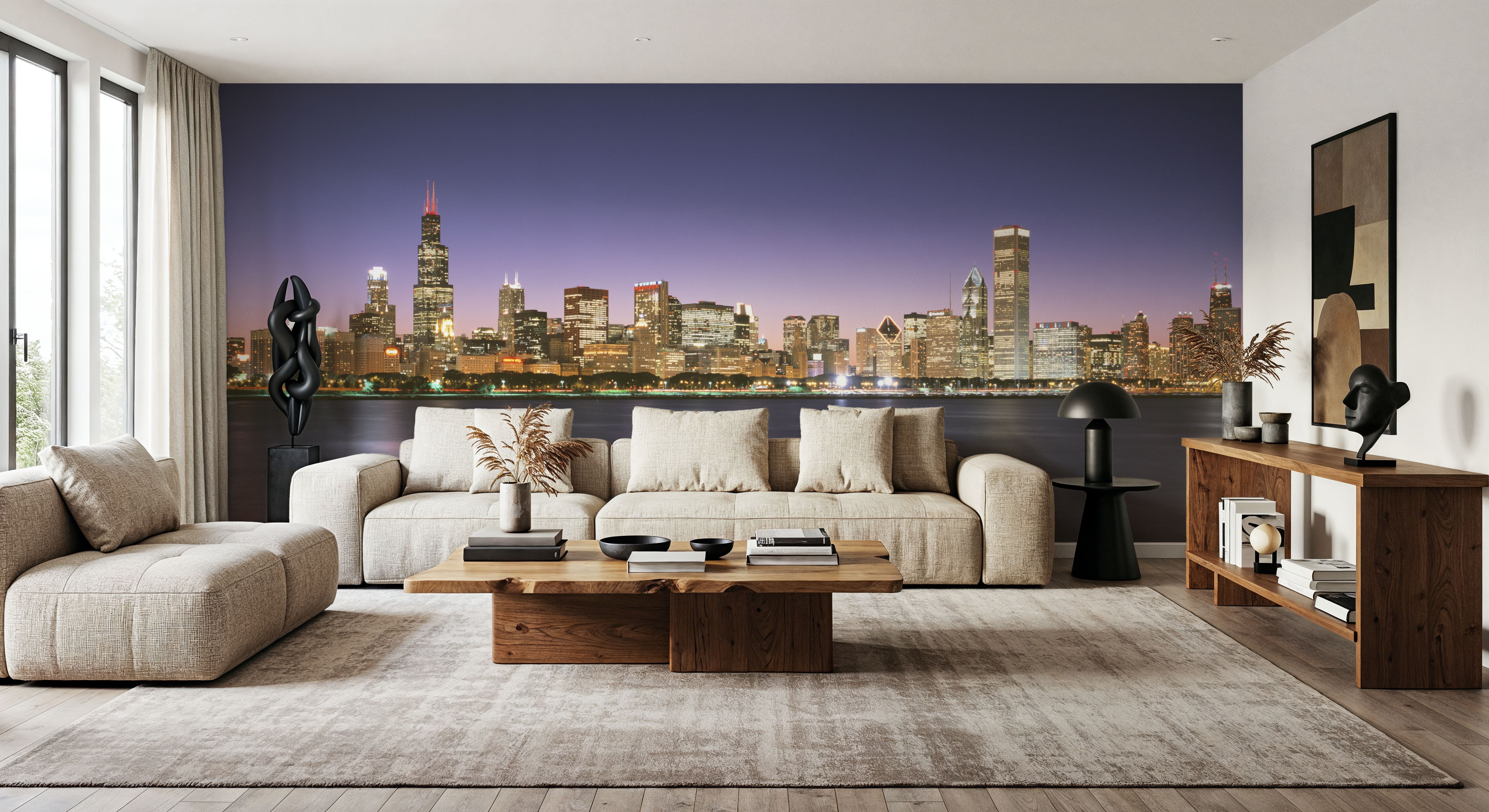 Twilight Skyline Silhouette