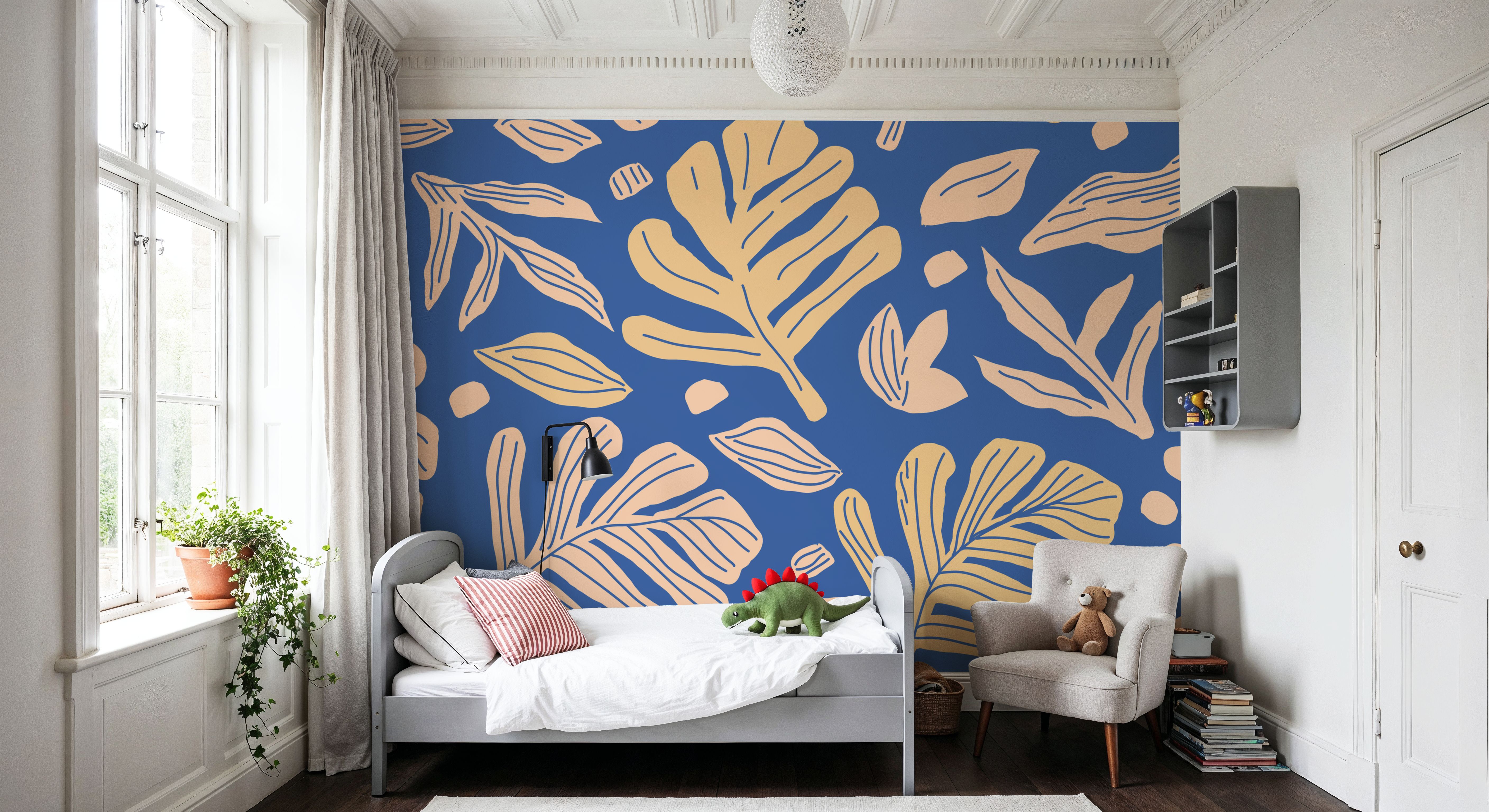 Monstera Cuttings, Soft Blue