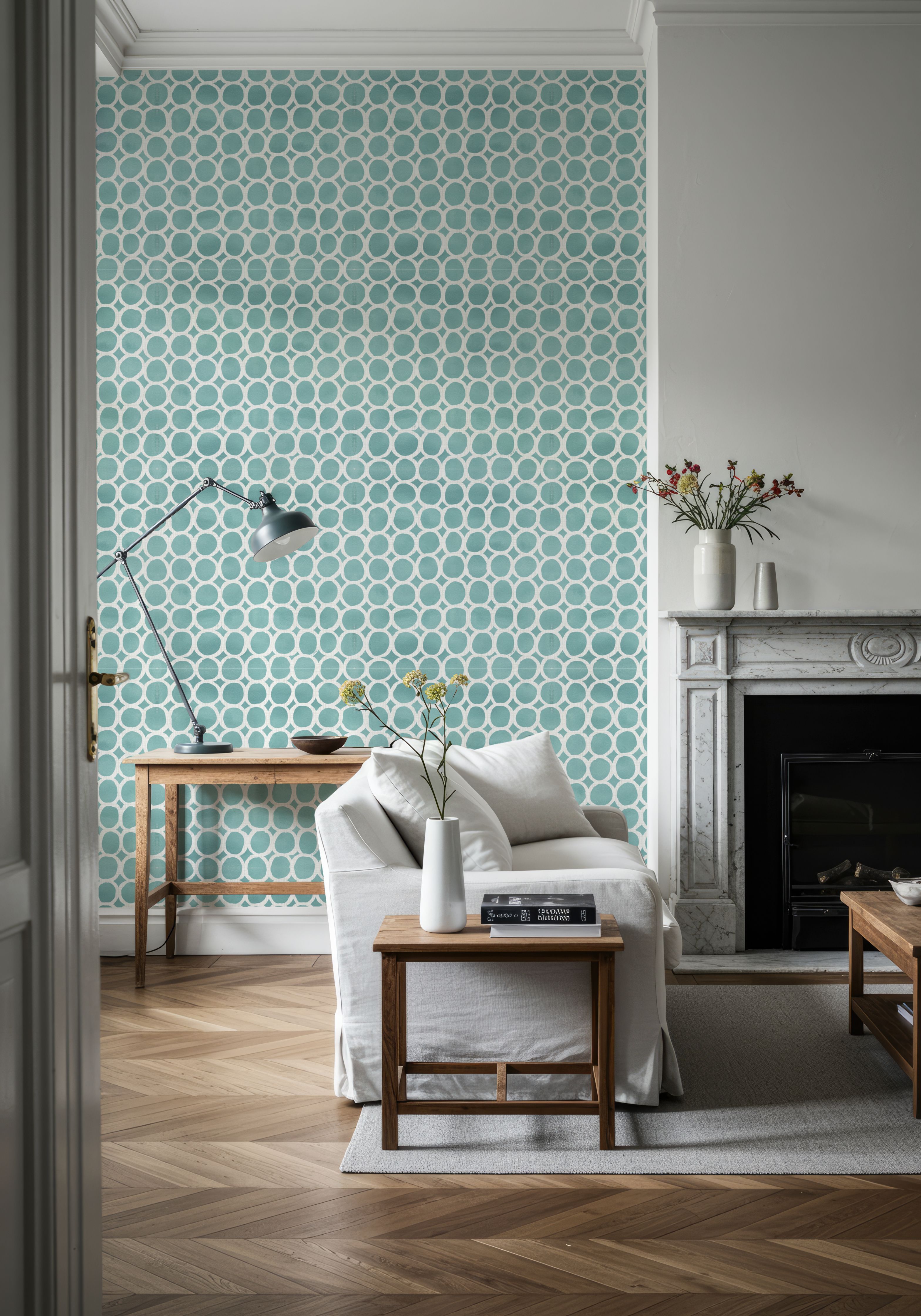 Mixed Blue Circles Inverse