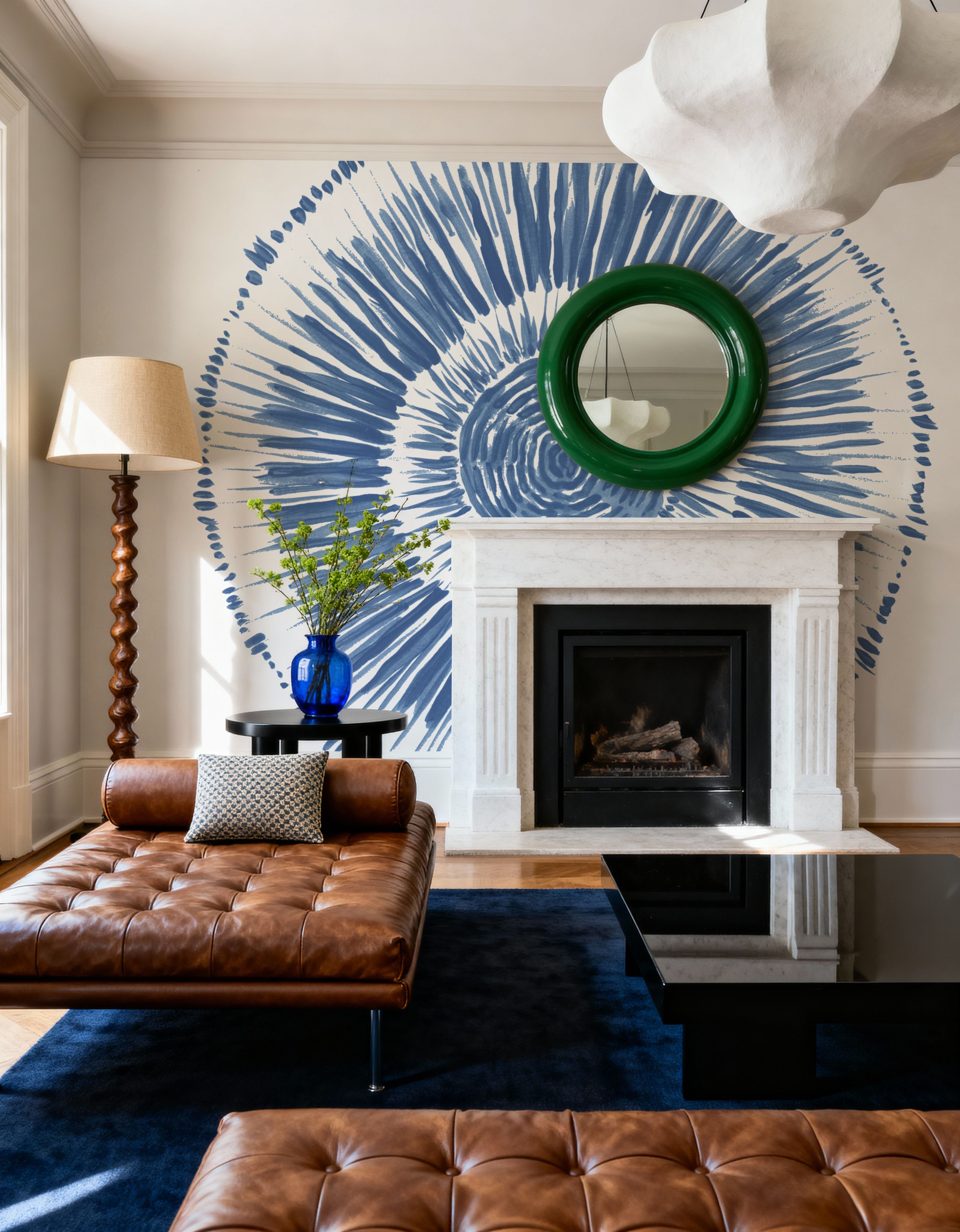 Coastal Block Print I Blue
