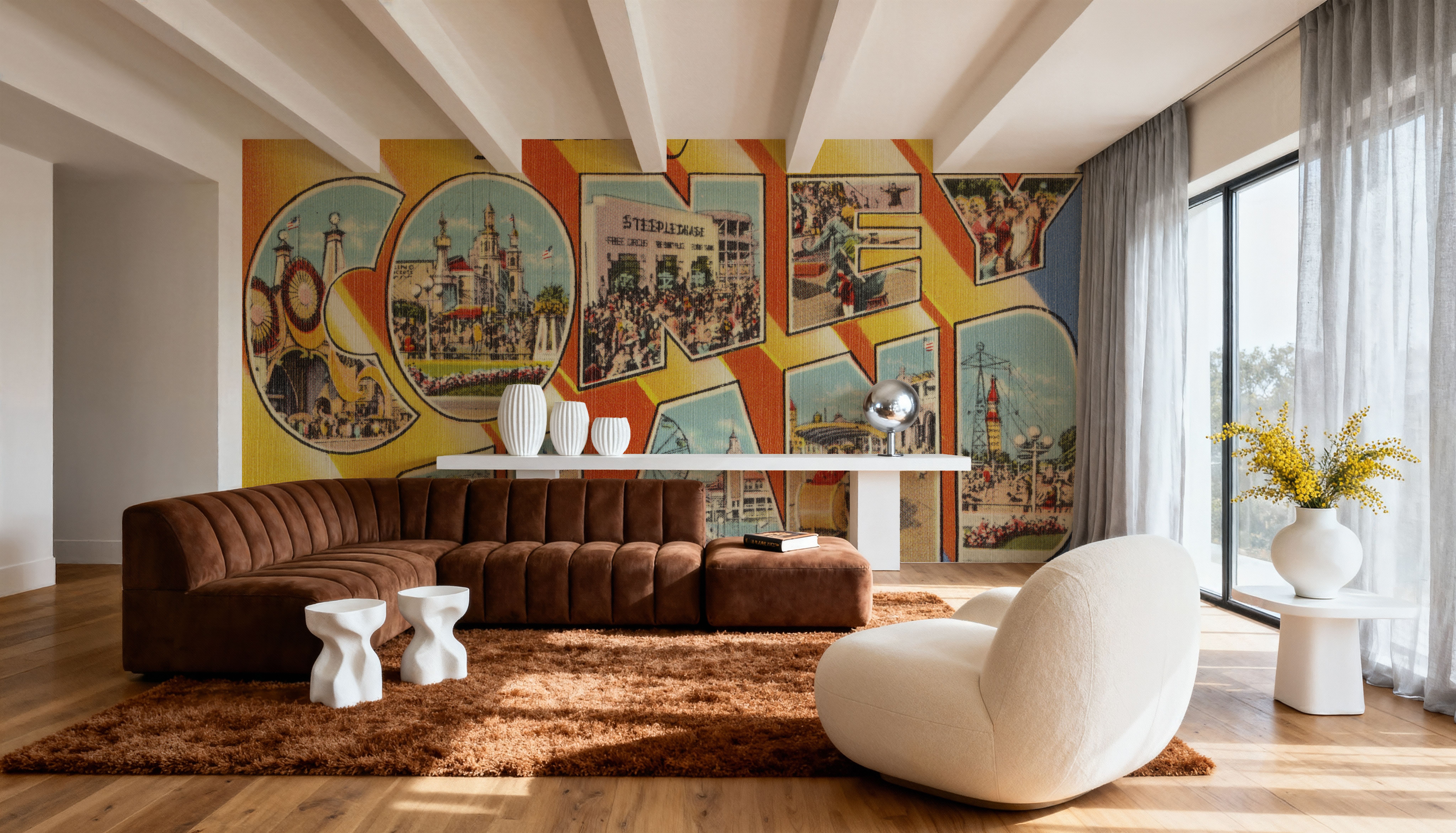 Greetings from Coney Island - Screenprint Postcard