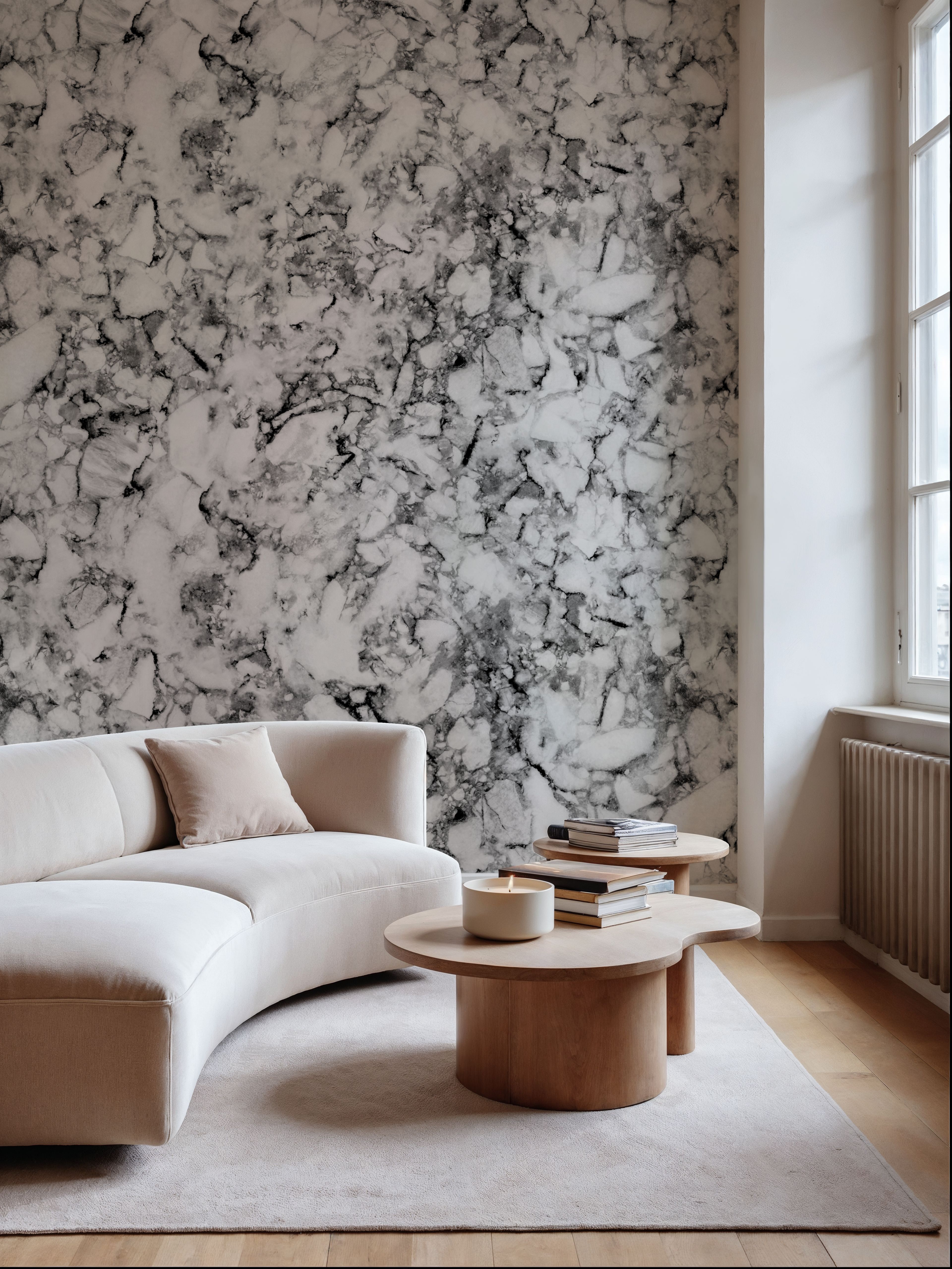 Statement Marble, Black & White