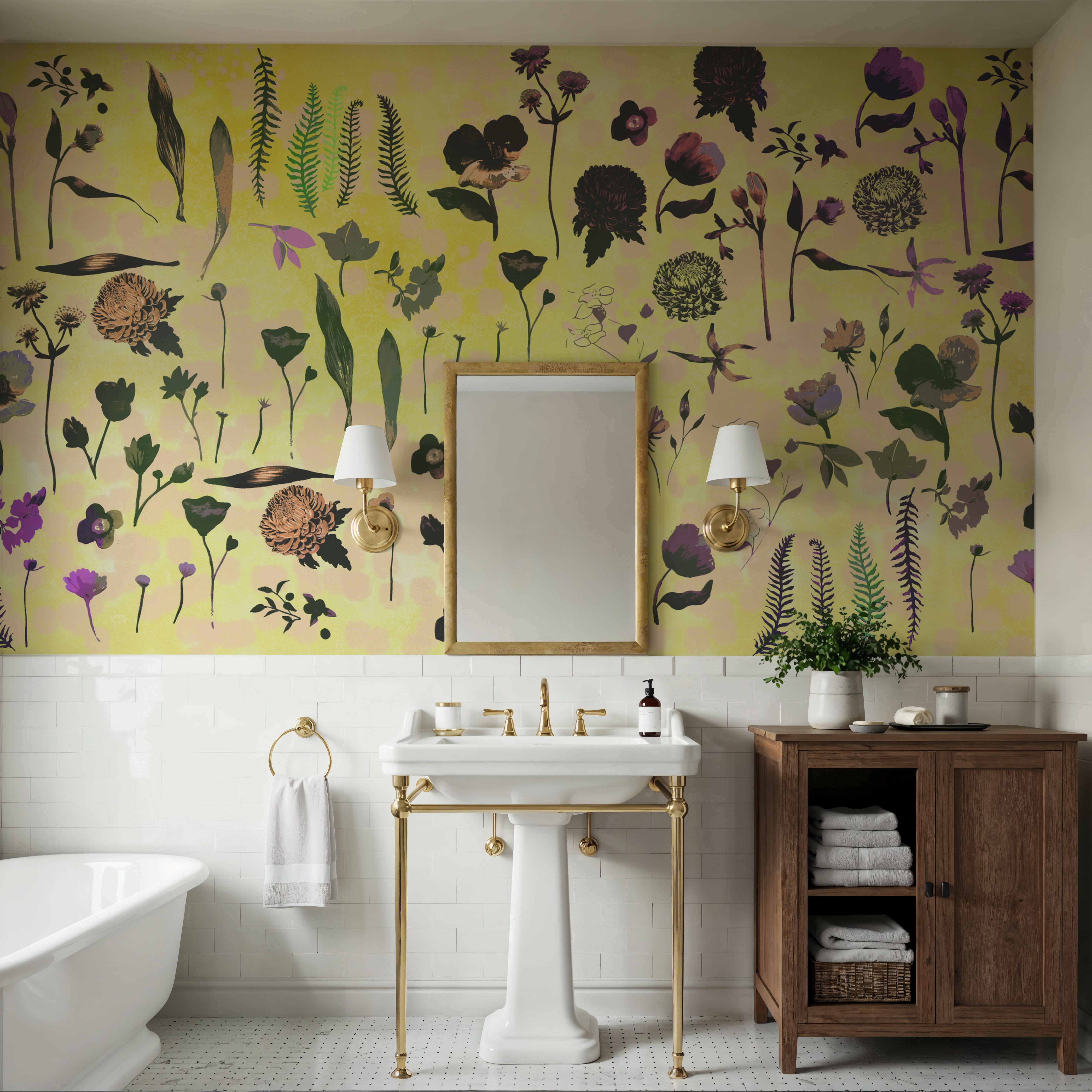 Floral Dream, Butter Yellow