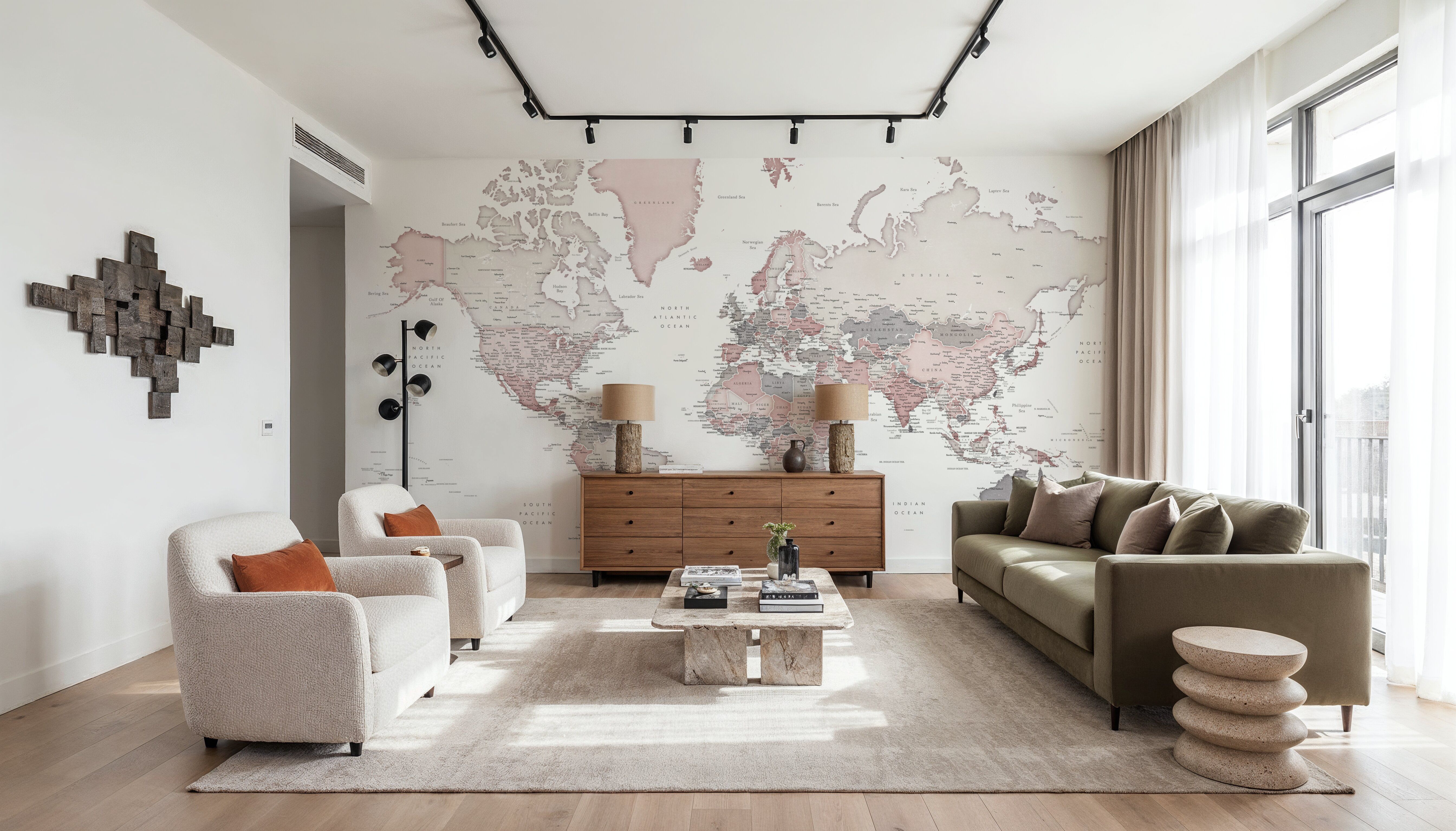 World Map Cities - Betsy