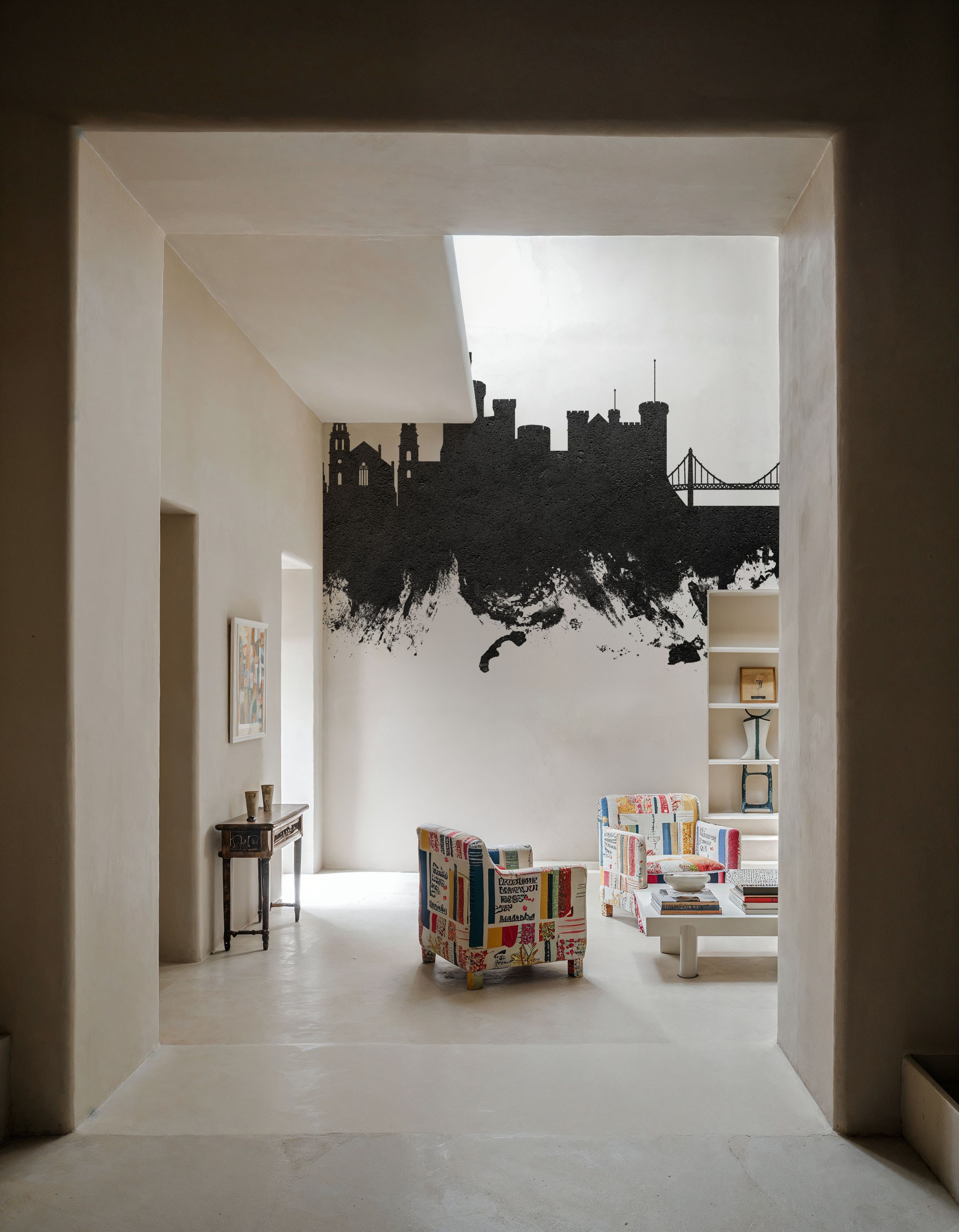 Inverness Scotland Skyline Black & White