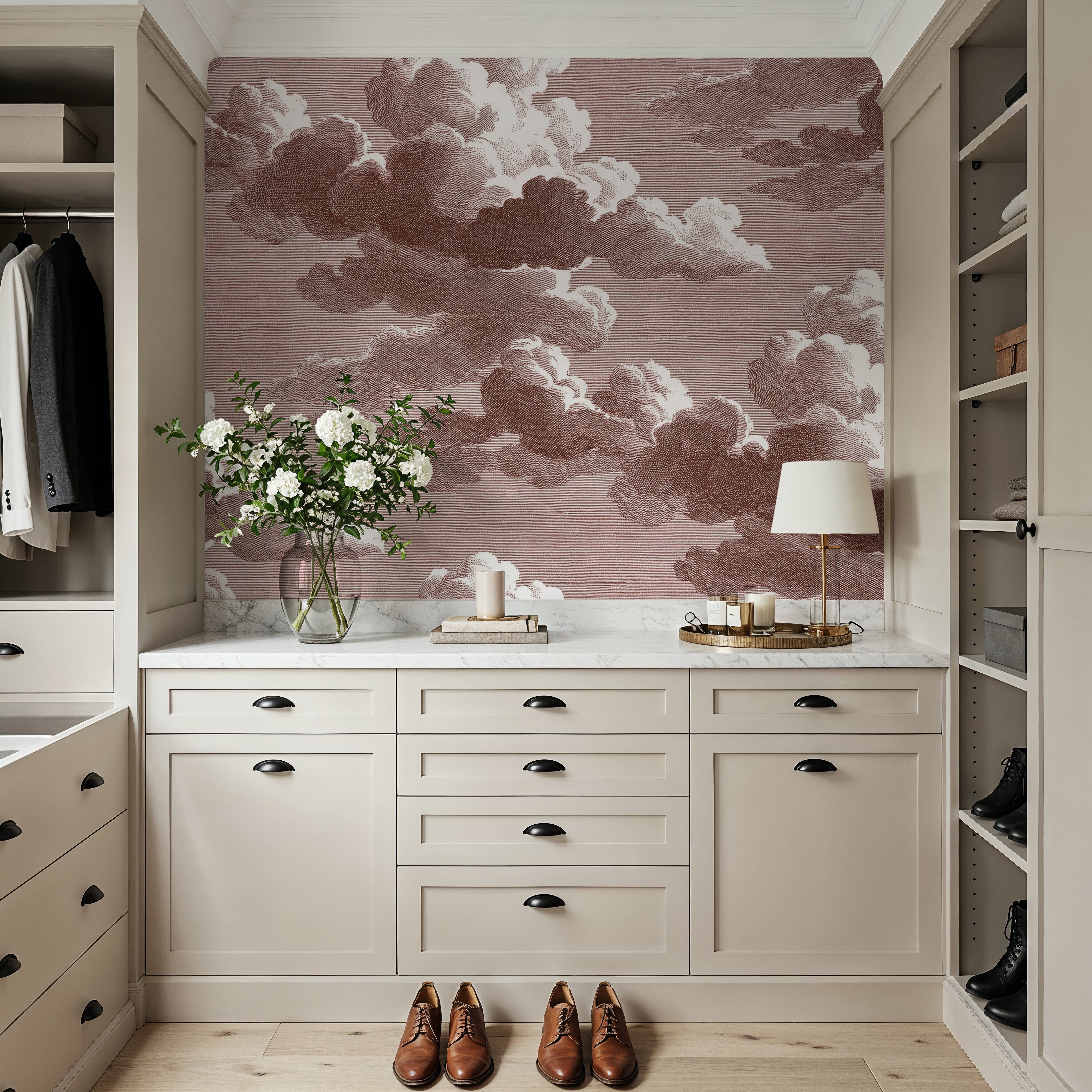 Intaglio Clouds, Chocolate