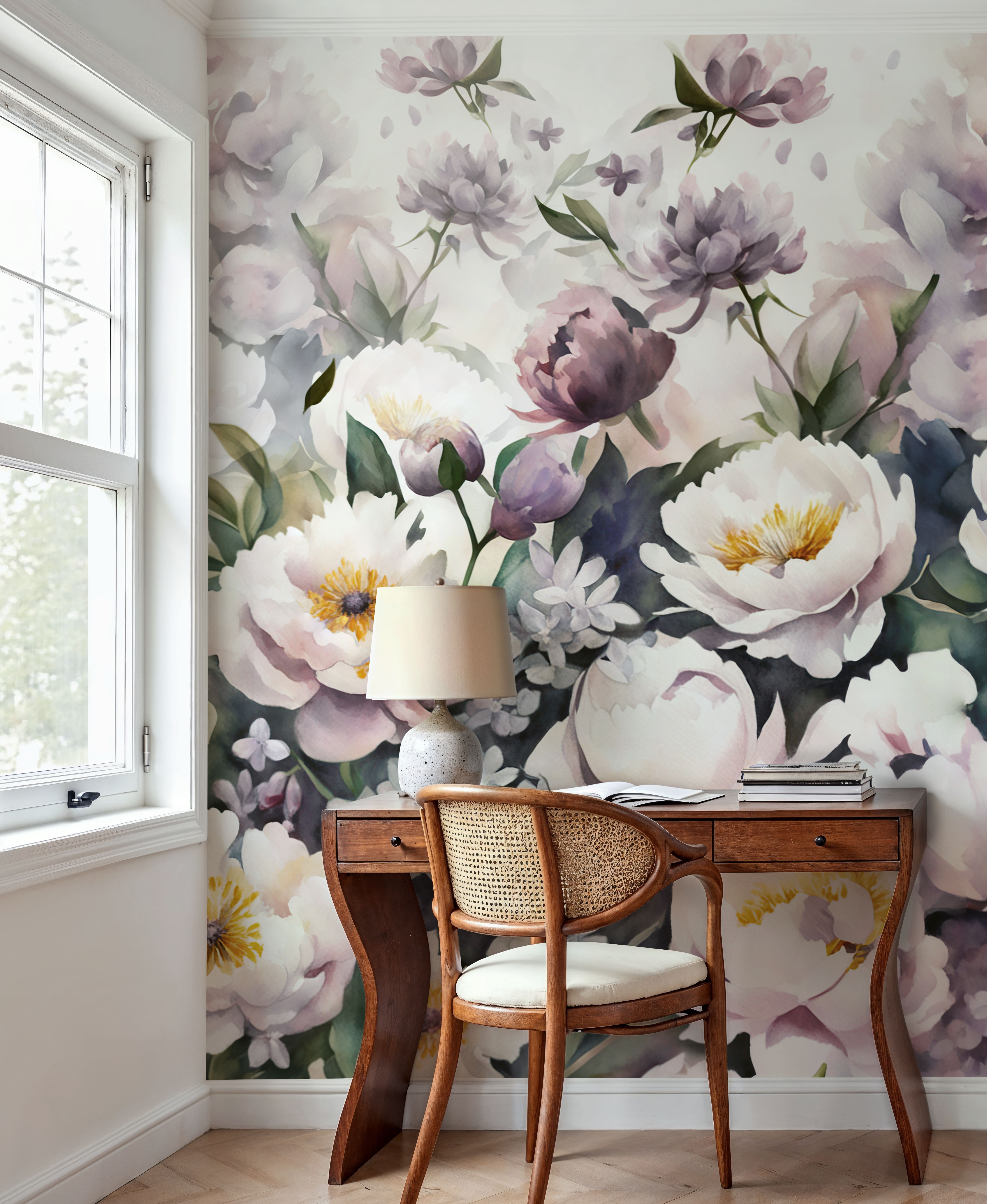 Watercolor Peonies Summer