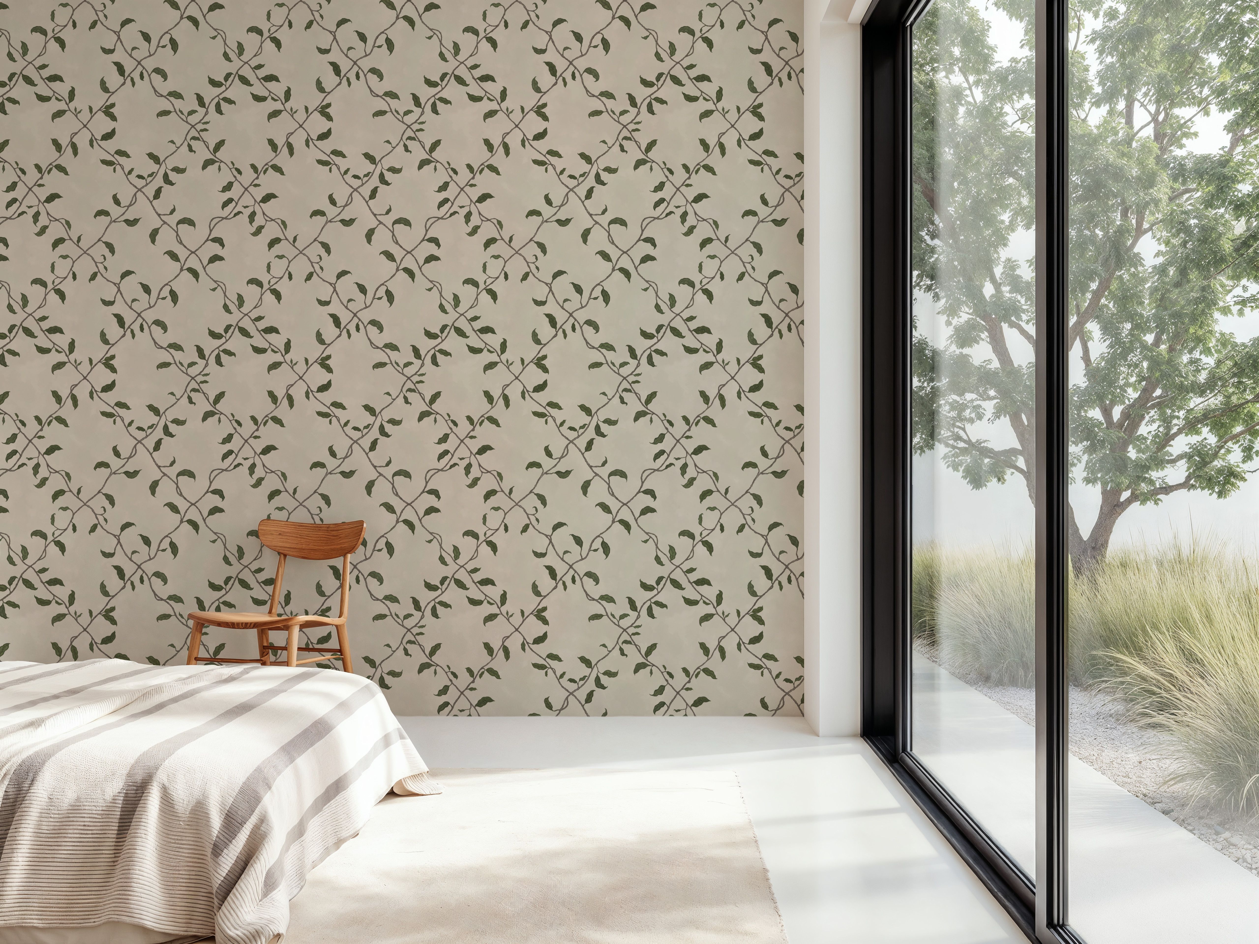 Emerald Trellis, Cream