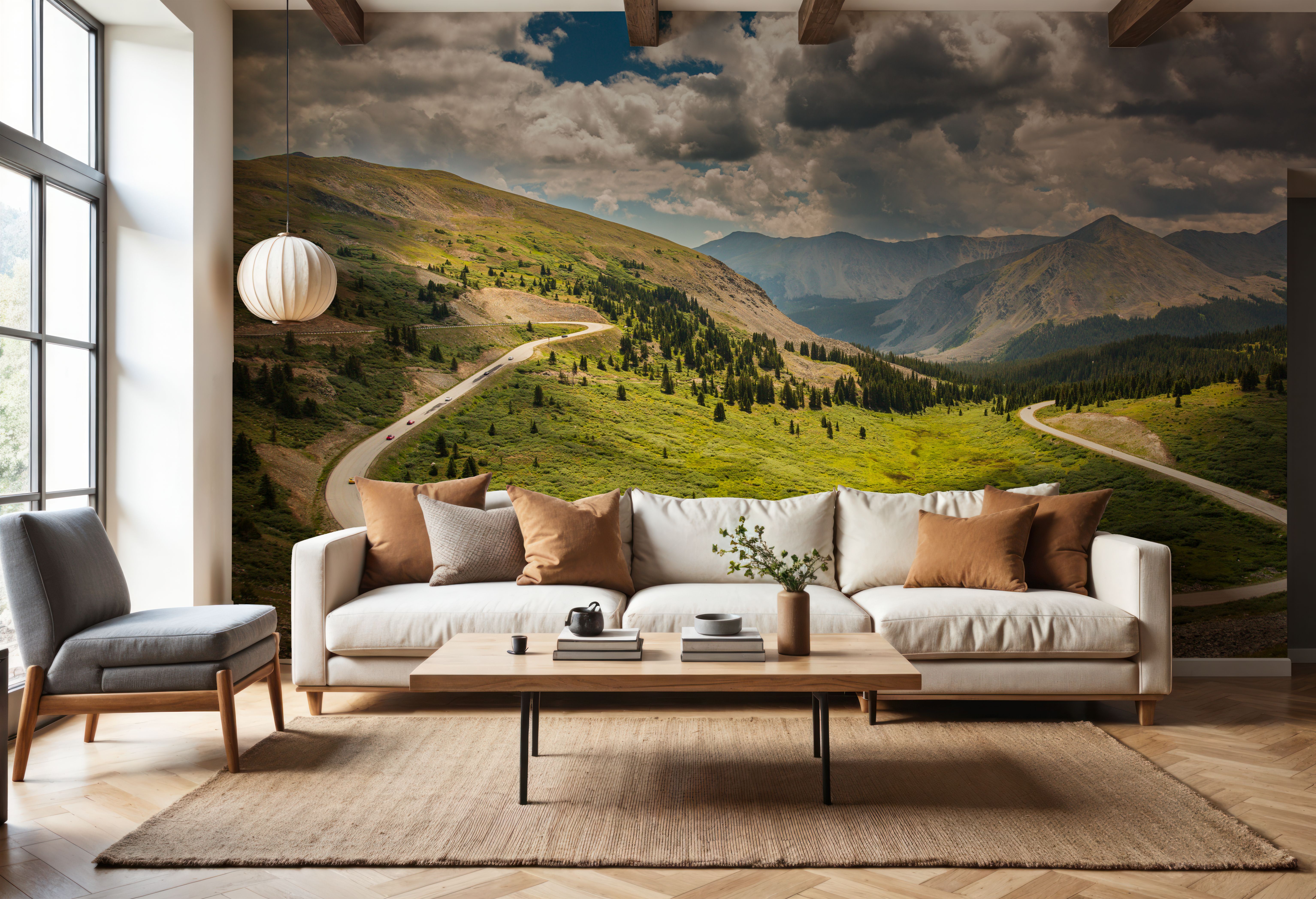 Cottonwood Bend, Carte da parati