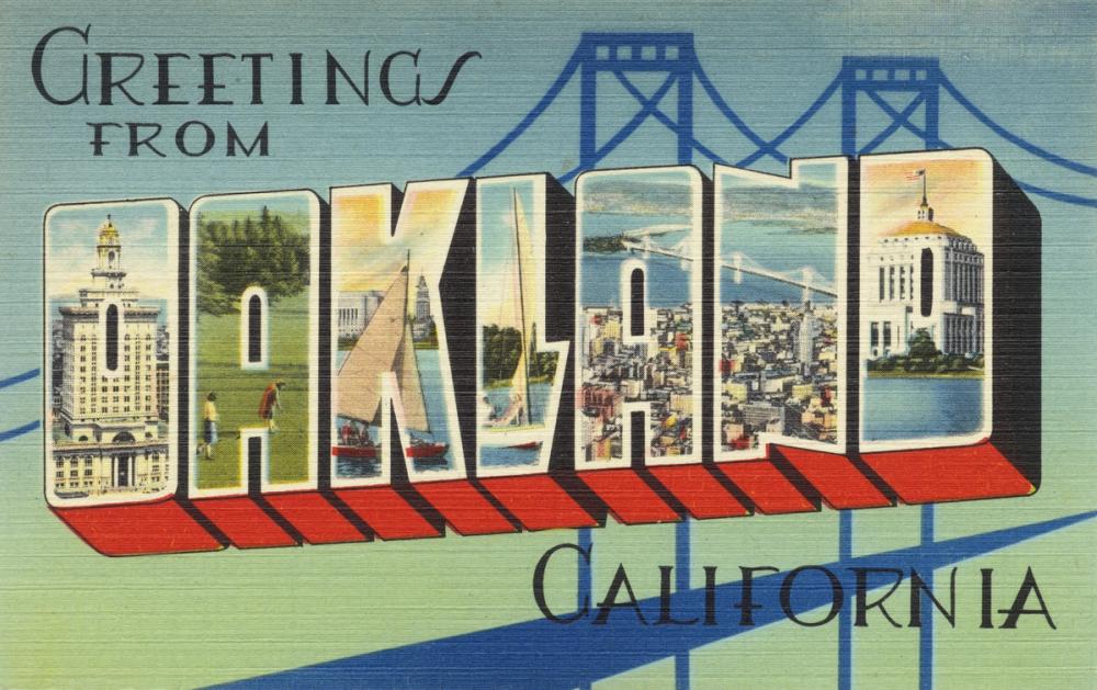 Greetings from Oakland - Screenprint Postcard