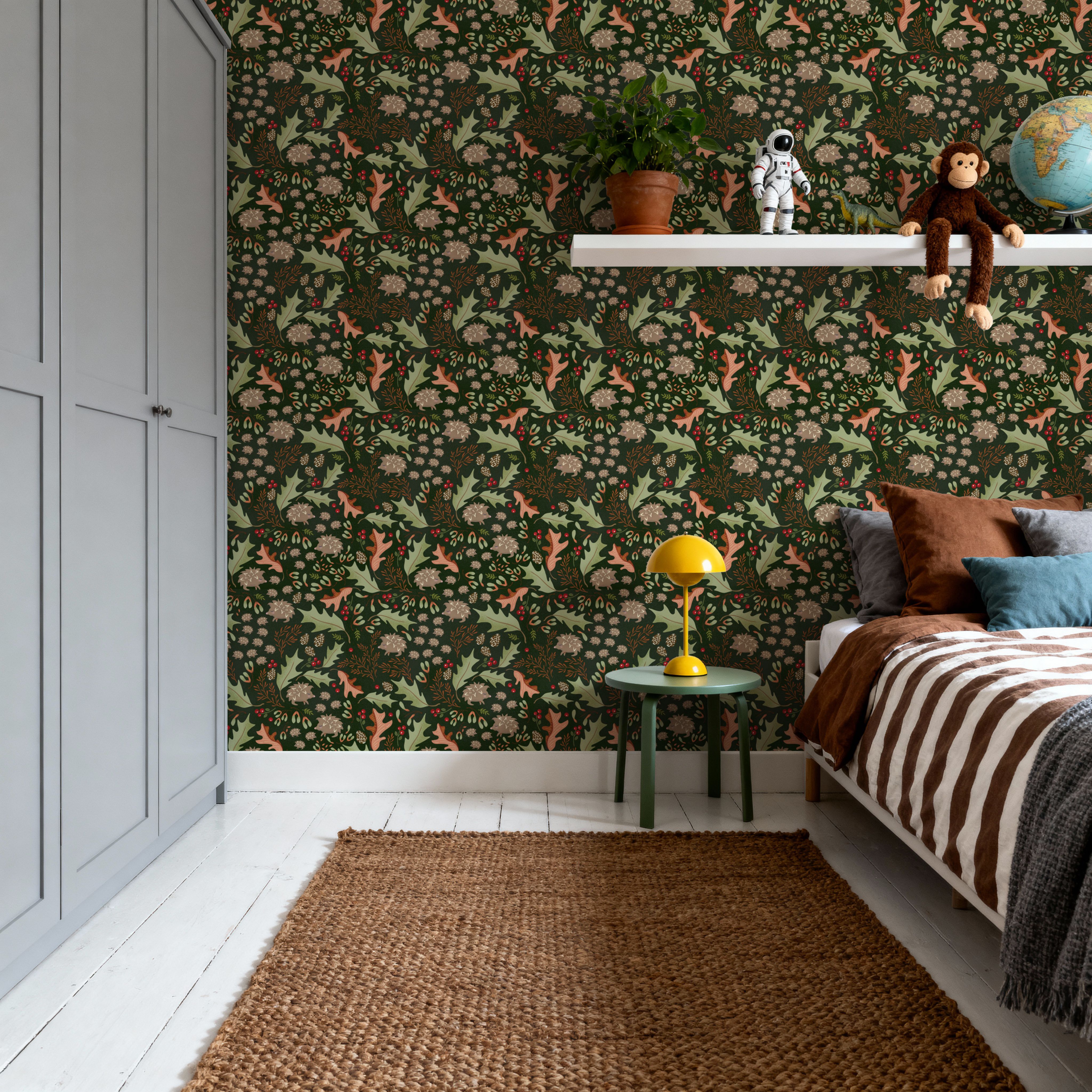 Autumn Hedgehogs, Dark Green