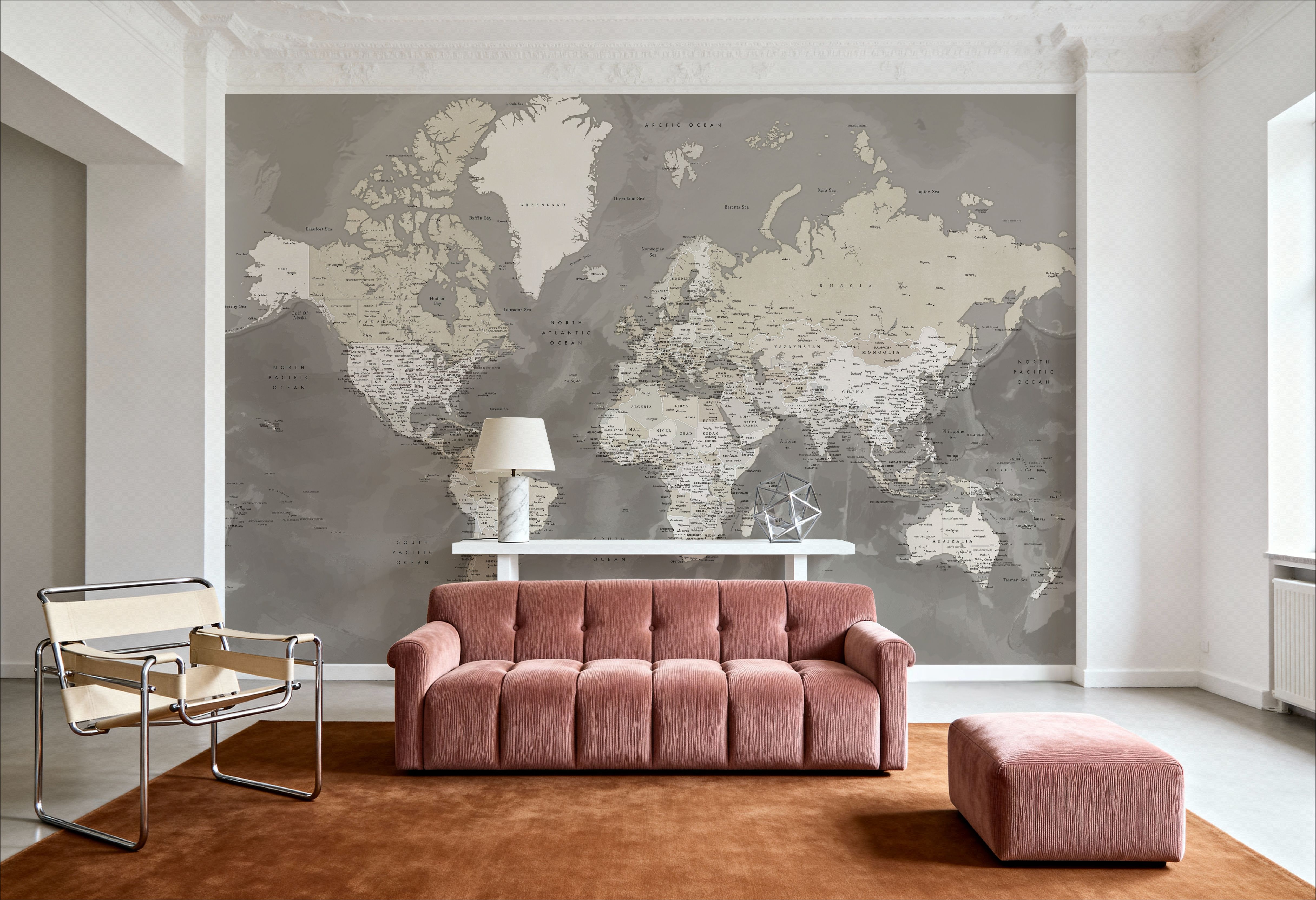 World Map Cities - Davey