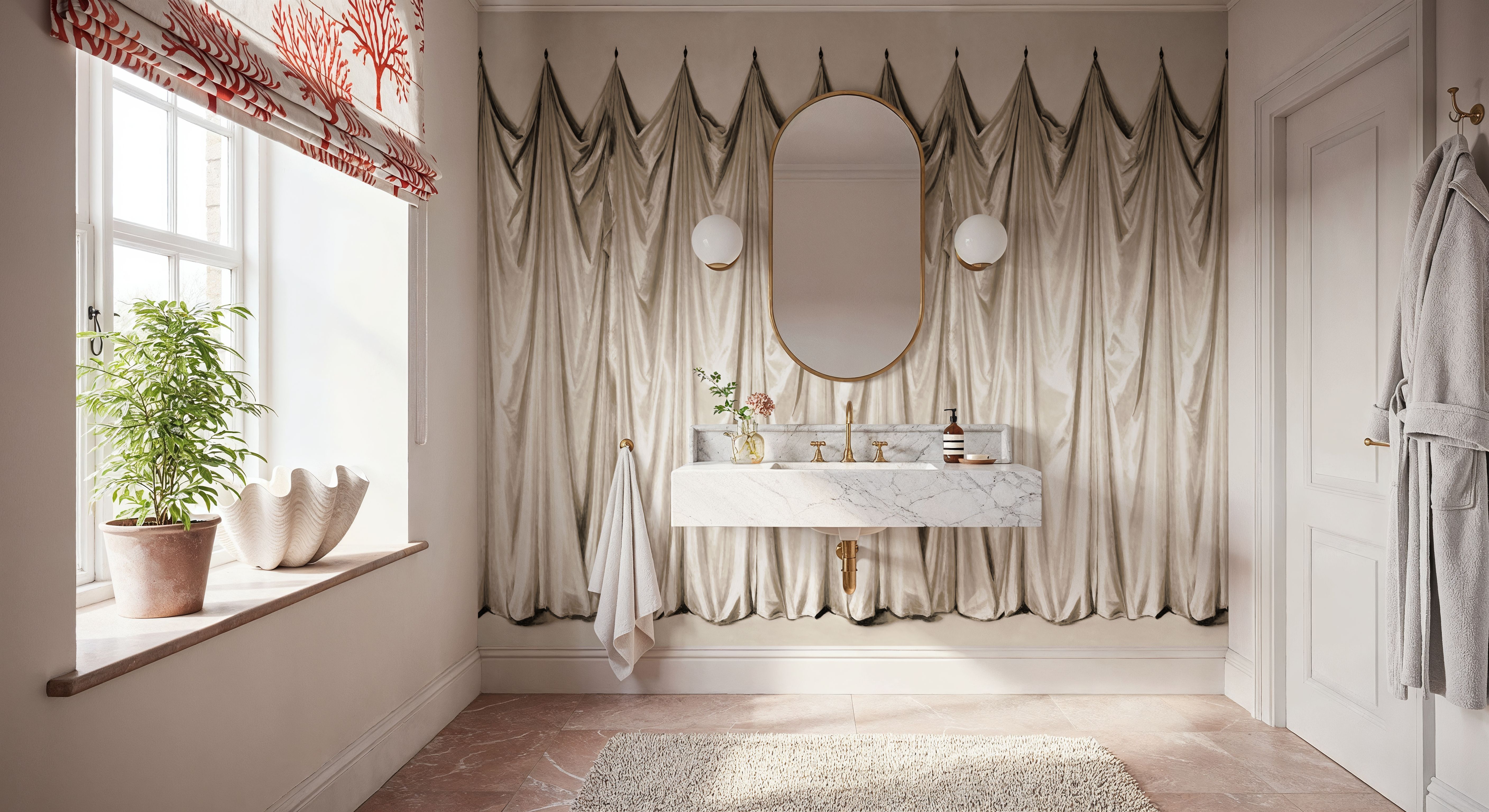 Medici Drapes, Cream