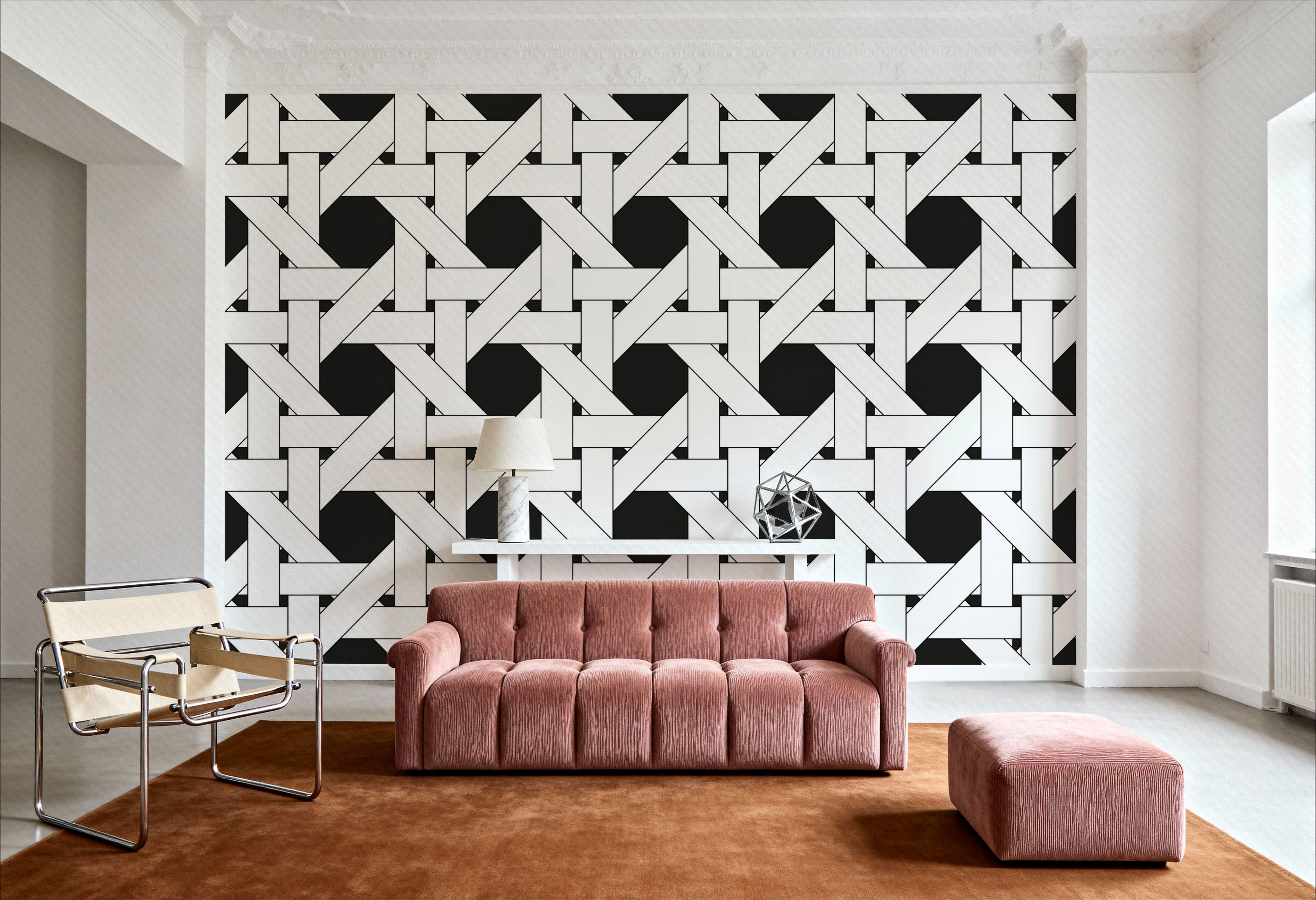 Woven Lattice, Wallpaper