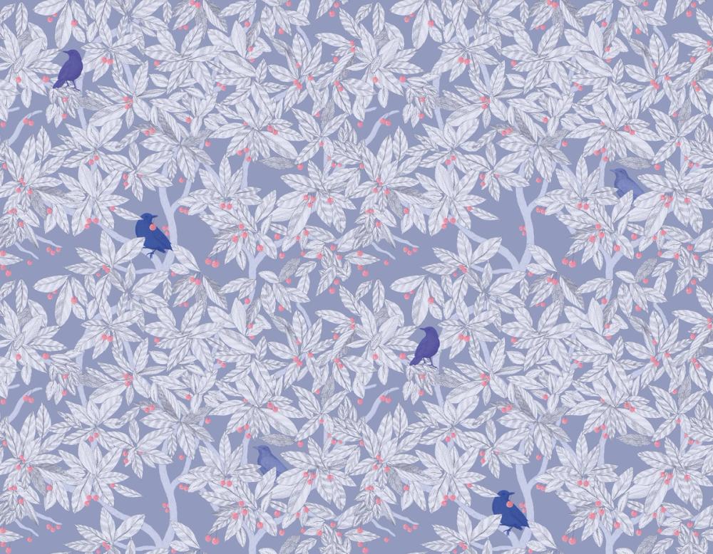 Cherry Tree Birds, Periwinkle