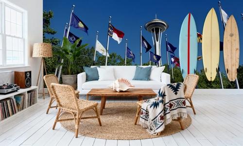 Seattle Flags Panorama