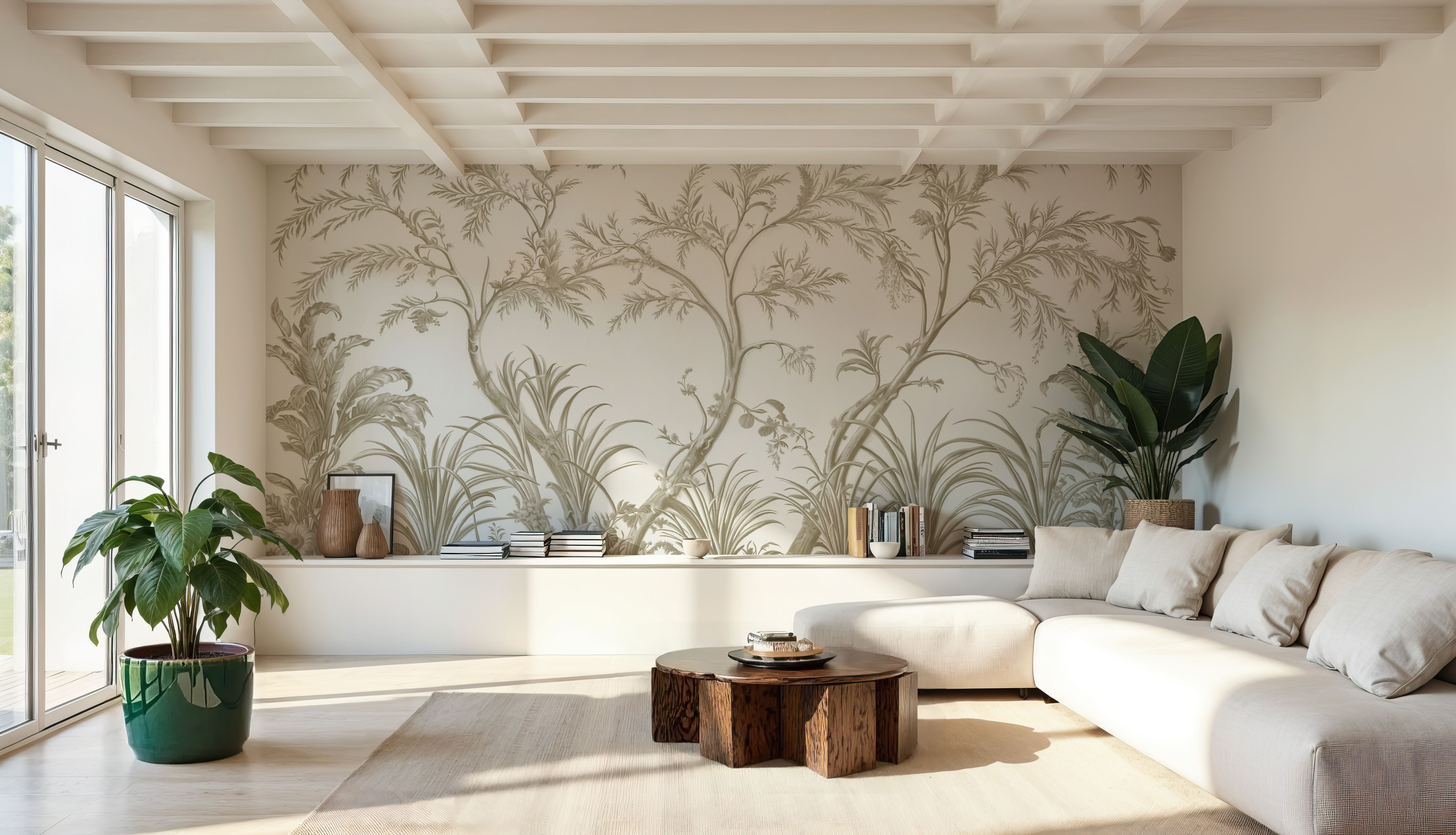 Intricate Garden, Beige