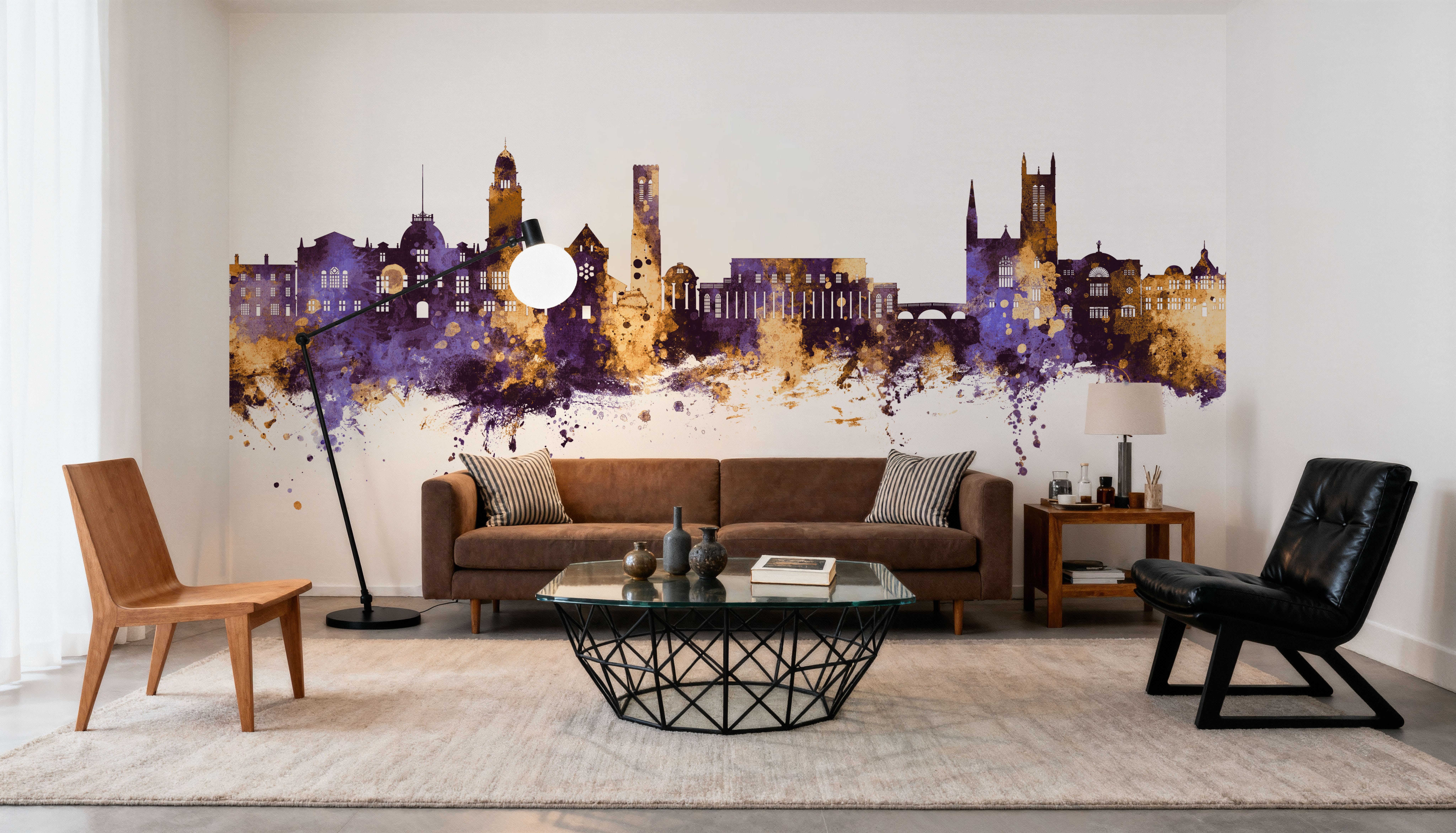 Royal Leamington Spa England Purple & Gold